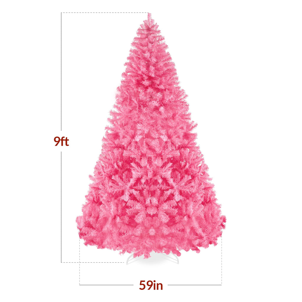 Best Choice Products Artificial Christmas Tree, 6ft Premium Unlit Hinged Design, Dense Branches Realistic Holiday Décor w/Easy Assembly, Base