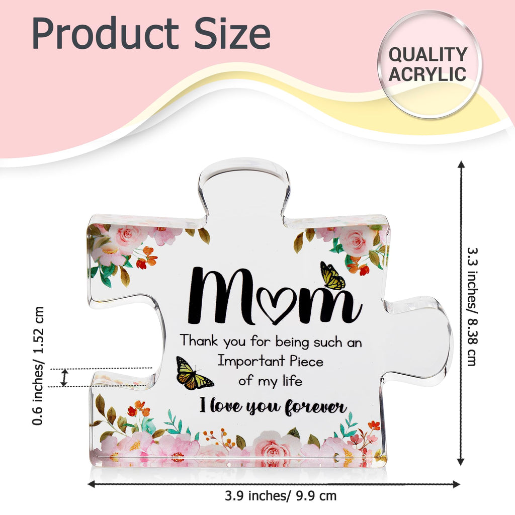 Engraved Acrylic Block Puzzle - Sentimental Gift for Her - Valentine's Day & Fiance Birthday Gift