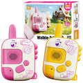 JKGIFTS Walkie Talkies Toys for Girls:Unicorn Toys 2 Pack Birthday Gifts for 3 4 5-7 8 Year Old Girls Toy for 4 5 6 7 8-10 Year Old Camping Outdoor Game,Christmas Stocking Stuffers for Girls Kids