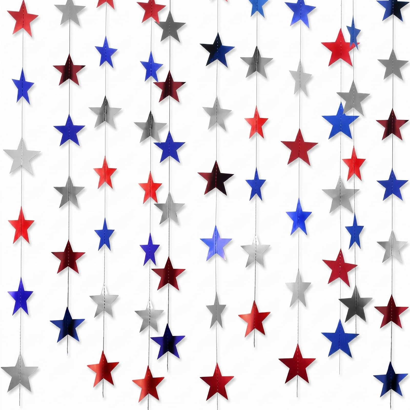 Patelai Glitter Star Garland Banner 2026 Graduation Decor 130 Feet Star Hanging Banner Twinkle Backdrop for Party Birthday Classroom Wedding Supplies(Gold)