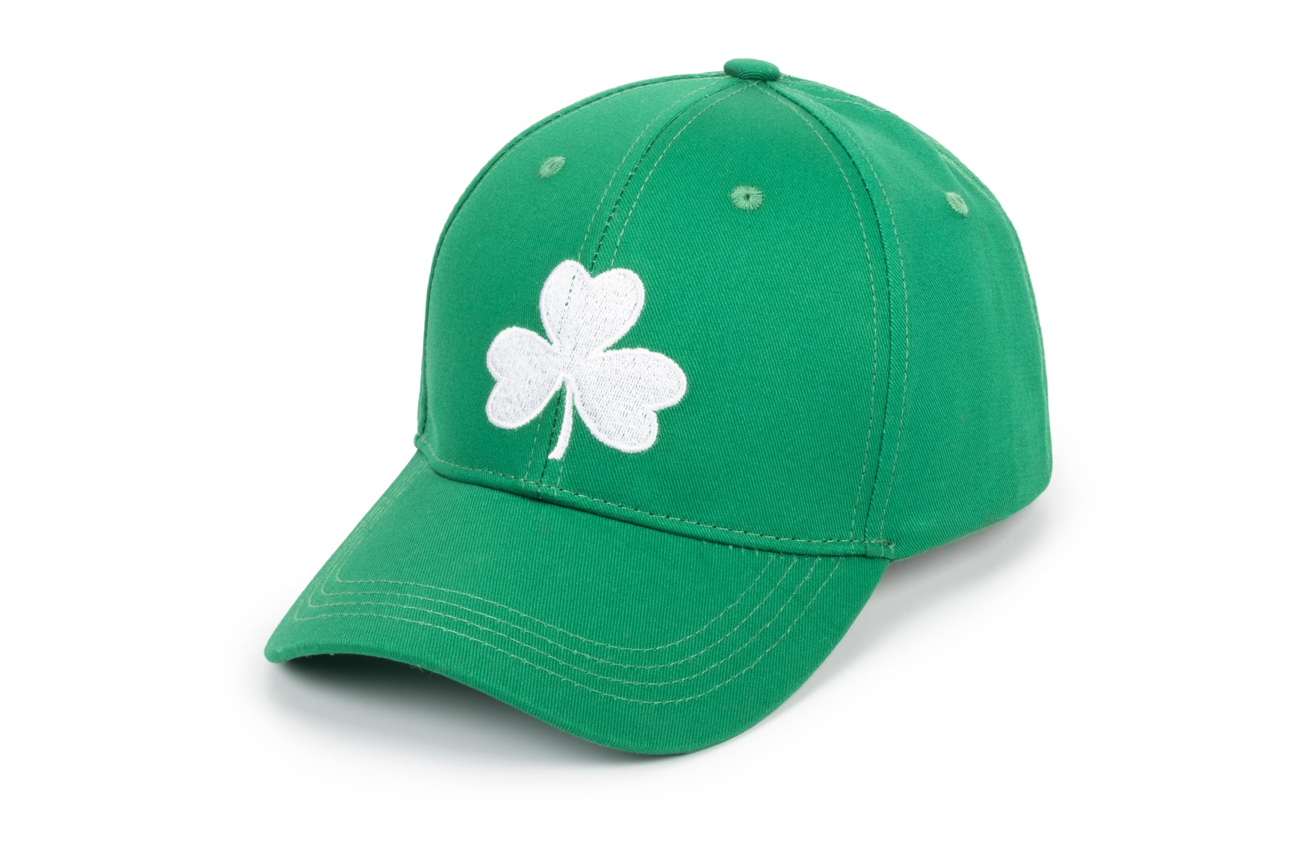 St. Patrick's Day 4 Leaf Clover Baseball Hat Adjustable Embroidery Shamrock Baseball Cap for Men and Women