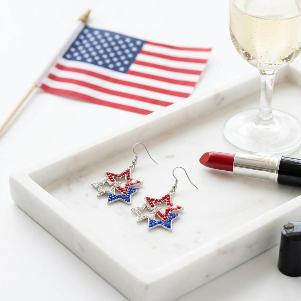 Halloween, Christmas, 4th of July Patriotic Earrings, Holiday Earrings Independence Day Stud Dangle Drop Earrings Hook Fashion Jewelry Gift for Women
