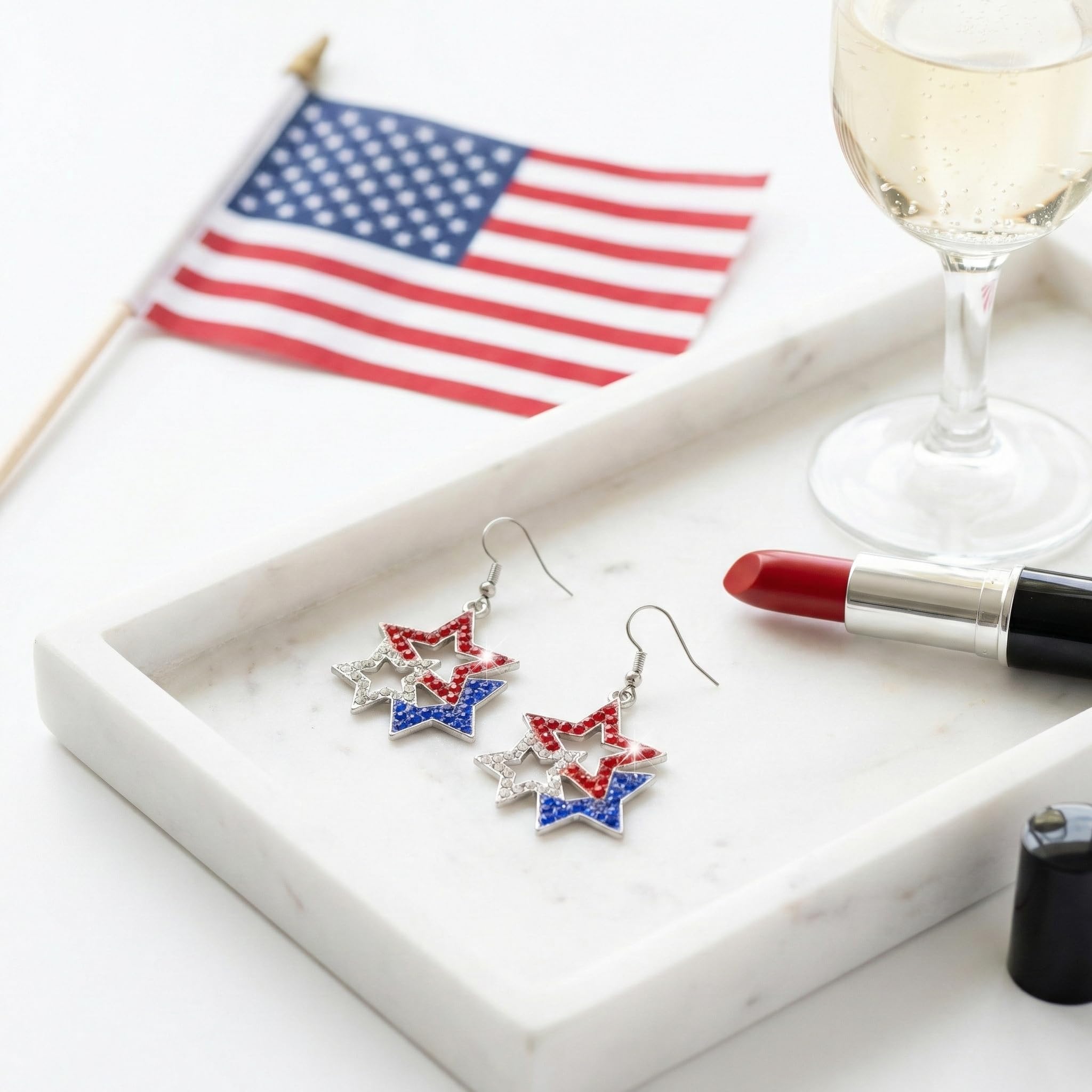 Halloween, Christmas, 4th of July Patriotic Earrings, Holiday Earrings Independence Day Stud Dangle Drop Earrings Hook Fashion Jewelry Gift for Women