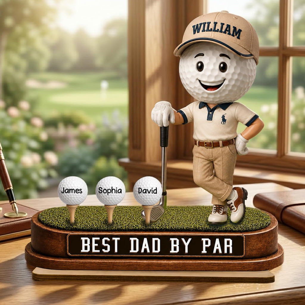 Personalized Fist Bump Dad and Kids Name Wooden Plaque, Custom Fathers Day Plaque for Dad Grandpa, Customized Sign Decorations for Daddy, Grandpa, Heartfelt Father's Day Birthday Gifts for Husband