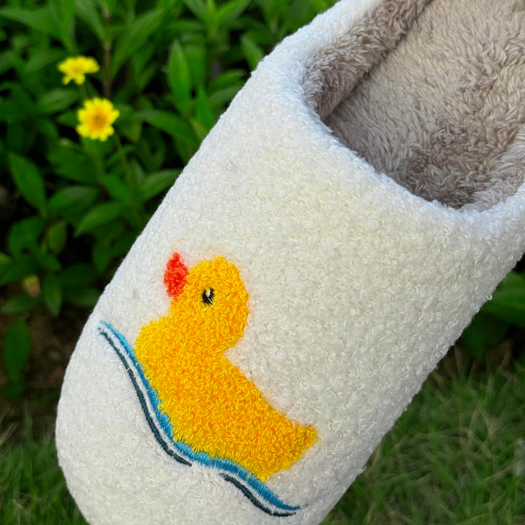 Cute Animal Slippers for Women Men Winter Fluffy Warm House Slippers Soft Plush Indoor outdoor Shoes