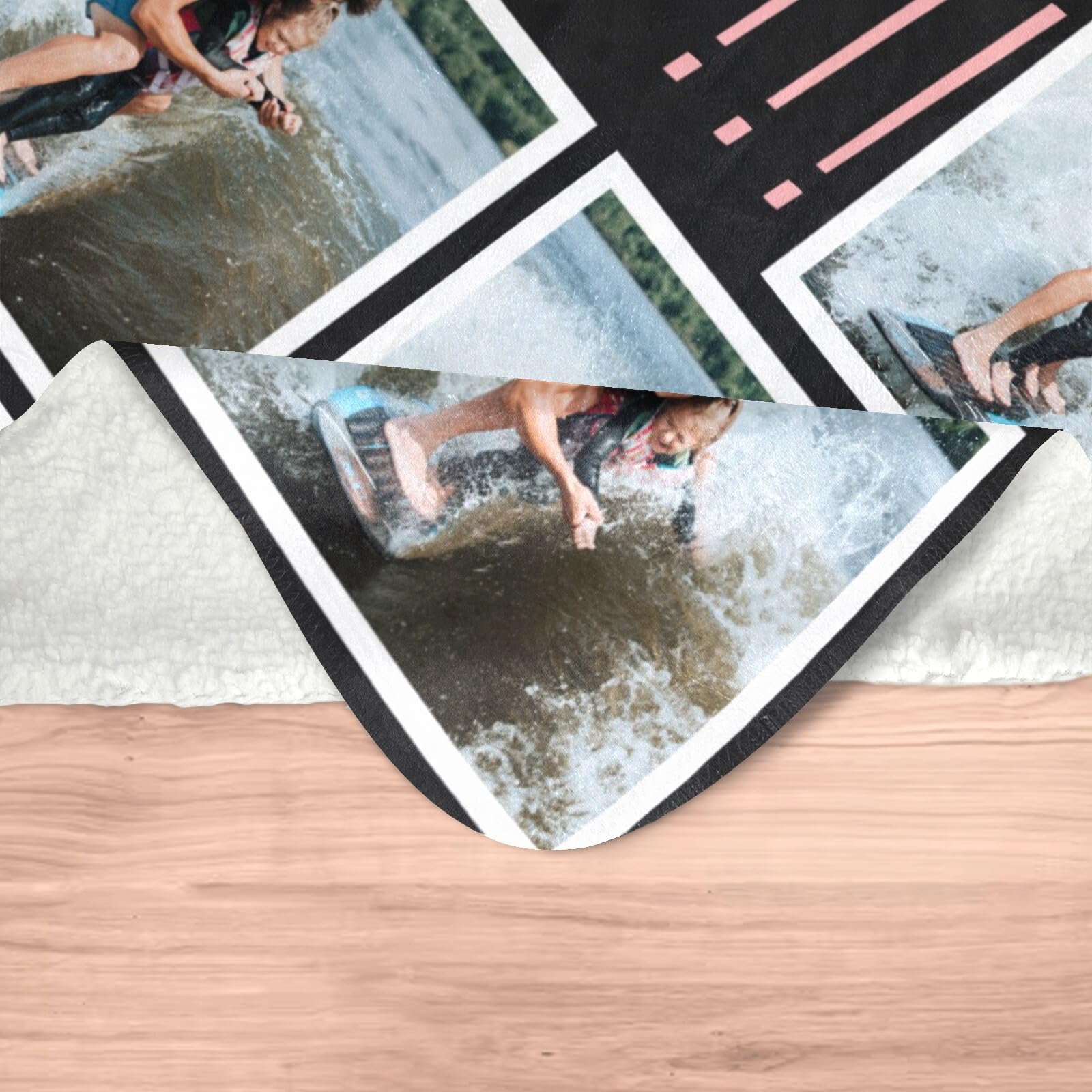 inkArts Custom Blanket Throws with Photos Text Personalized with Picture Customizable, Customize for Mom, Dad, Couple, Girlfriend, Boyfriend, Husband & Wife