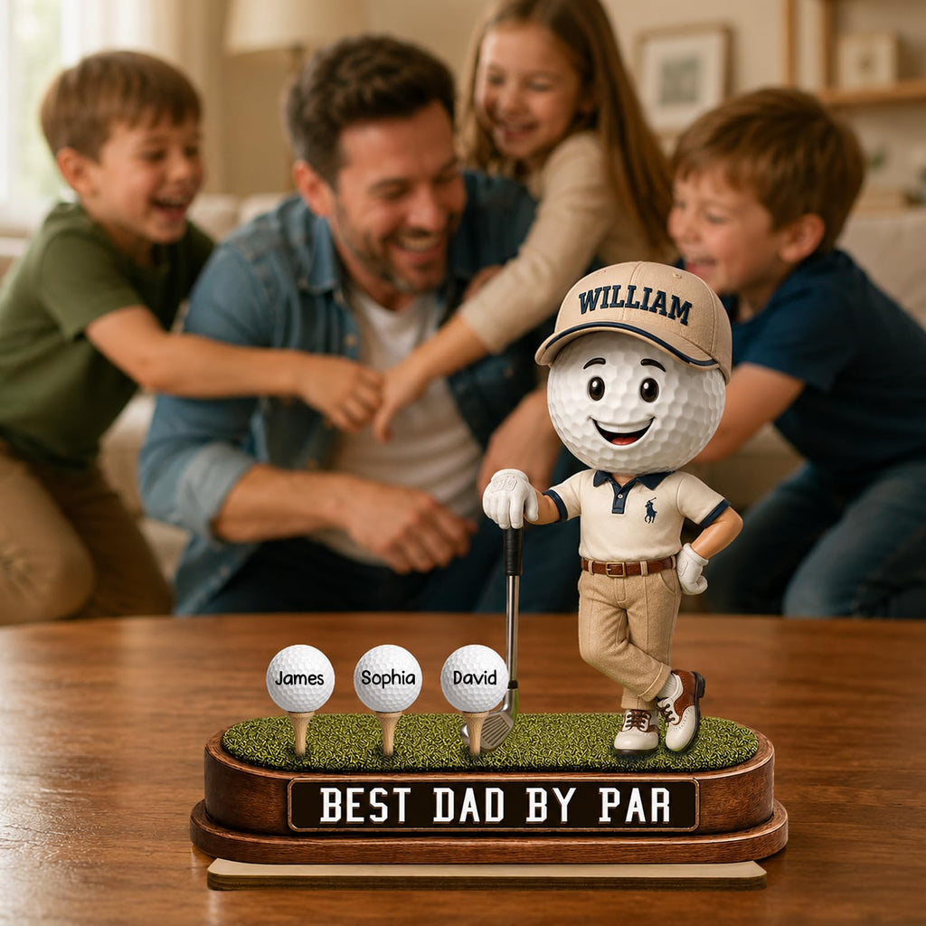 Personalized Fist Bump Dad and Kids Name Wooden Plaque, Custom Fathers Day Plaque for Dad Grandpa, Customized Sign Decorations for Daddy, Grandpa, Heartfelt Father's Day Birthday Gifts for Husband