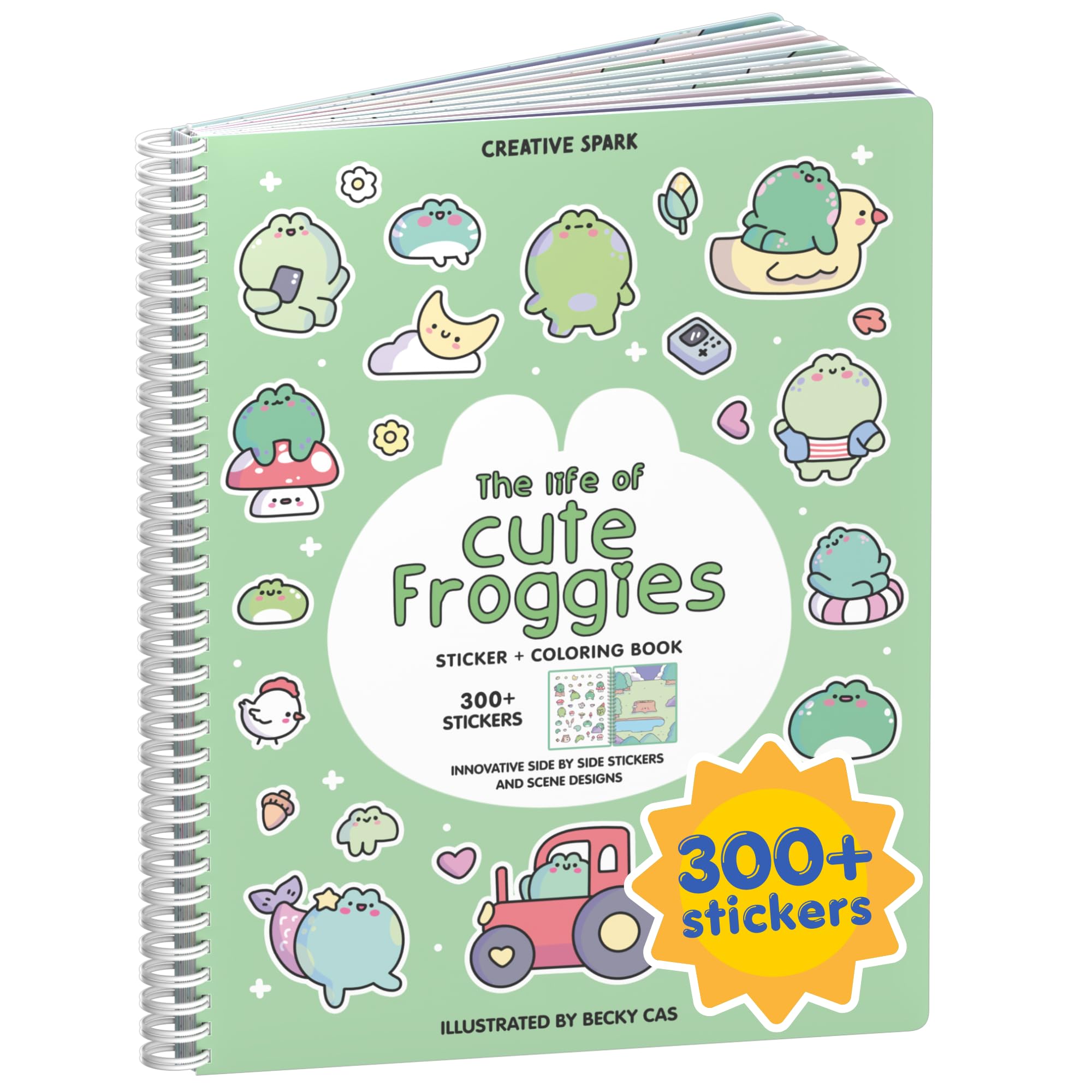 Halloween 500+ Kids Sticker Book by Cupkin Fun Toddler Holiday Activity Coloring and Sticker Book, Road Trip Essentials, 12 Coloring Pages 12 Side by Side Scenes for Ages 2–8 Years
