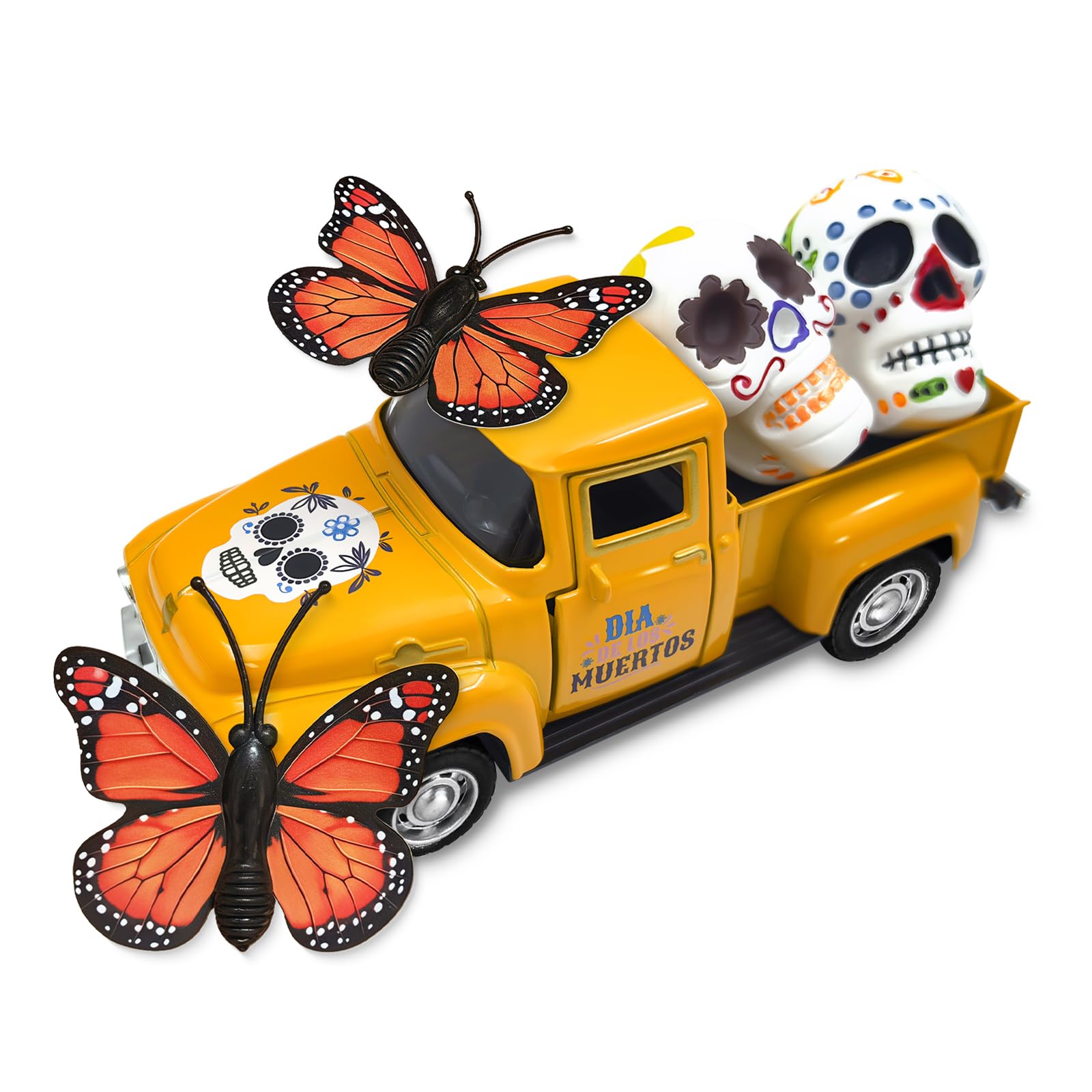 Thanksgiving Fall Decorations Indoor Farmhouse Vintage Metal Truck with Mini Fake Pumpkins Acorn Pine Cones Harvest Decor for Fall Tiered Tray Thanksgiving Centerpieces for Table Home Kitchen Party