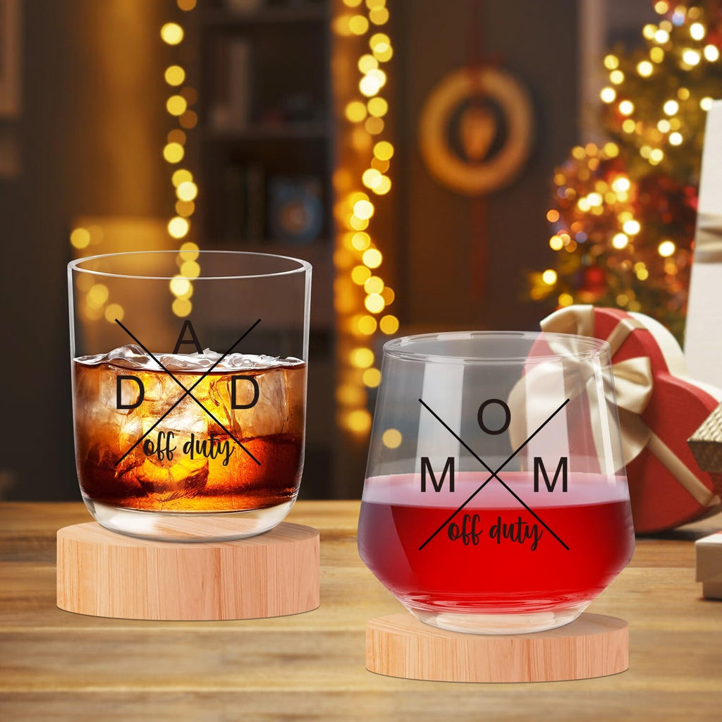 First Time Grandparents Mothers Day Gifts 2026, Grandma Wine Glass And Grandpa Whiskey Glass Set, Pregnancy Announcement Gifts For Grandparent, Promoted To Grandparents Mother‘s Day Gift for Grandma