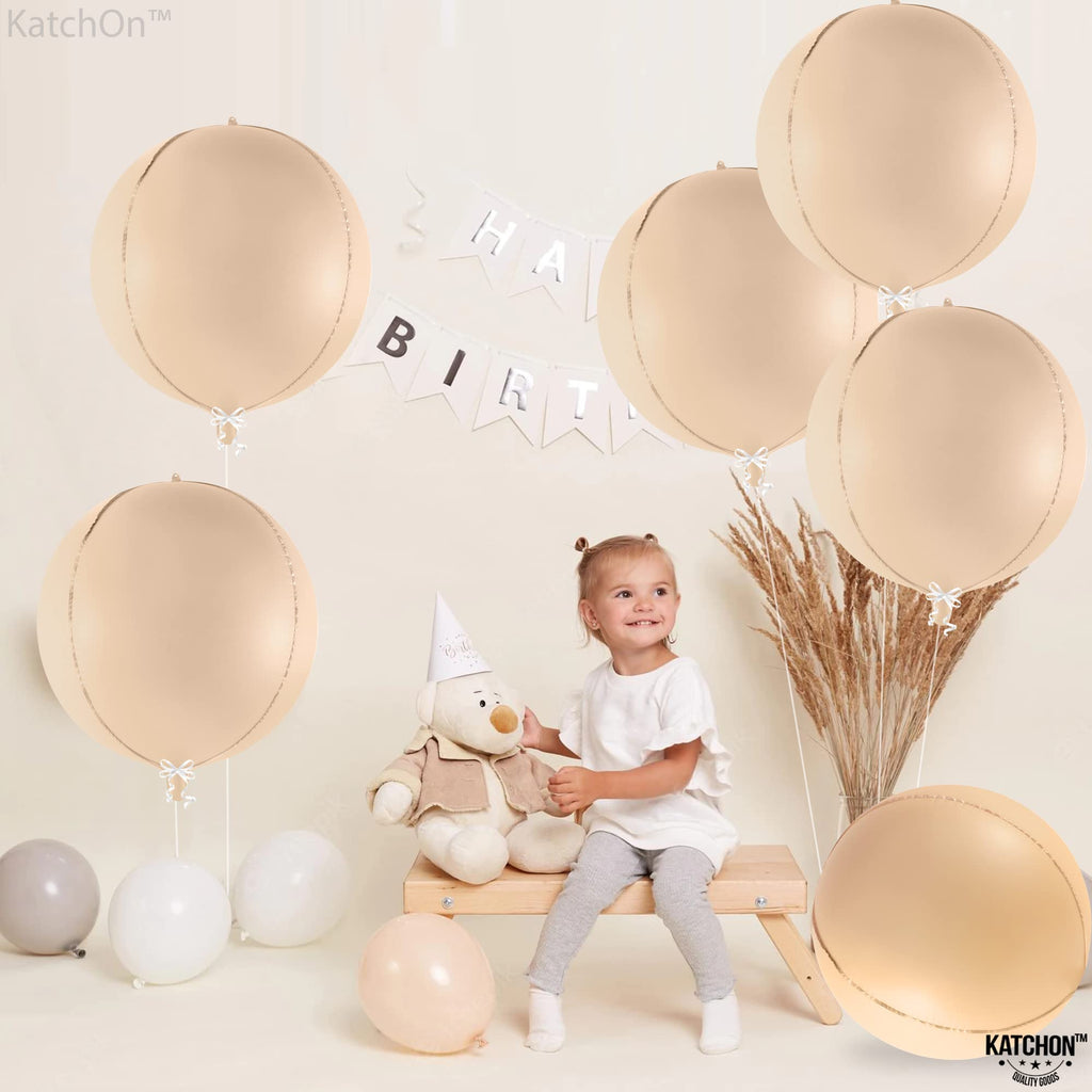 KatchOn, Big Silver Disco Ball Balloons - 22 Inch, Pack of 6 | Disco Party Decorations, 4D Sphere Disco Balloons for 70s Theme Party Decor, Bachelorette Party Decorations | Graduation Decorations 2026