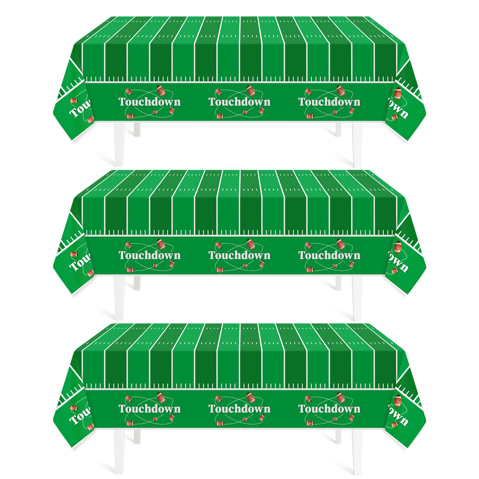 Childom 3 Pack St Patricks Day Decorations,St Patricks Day Table Cloths for Rectangle Tables,54" x 108" Disposable Plastic Tablecloths for St. Patrick's Day,Home,Kitchen,Picnic,Parties,Spring Decors