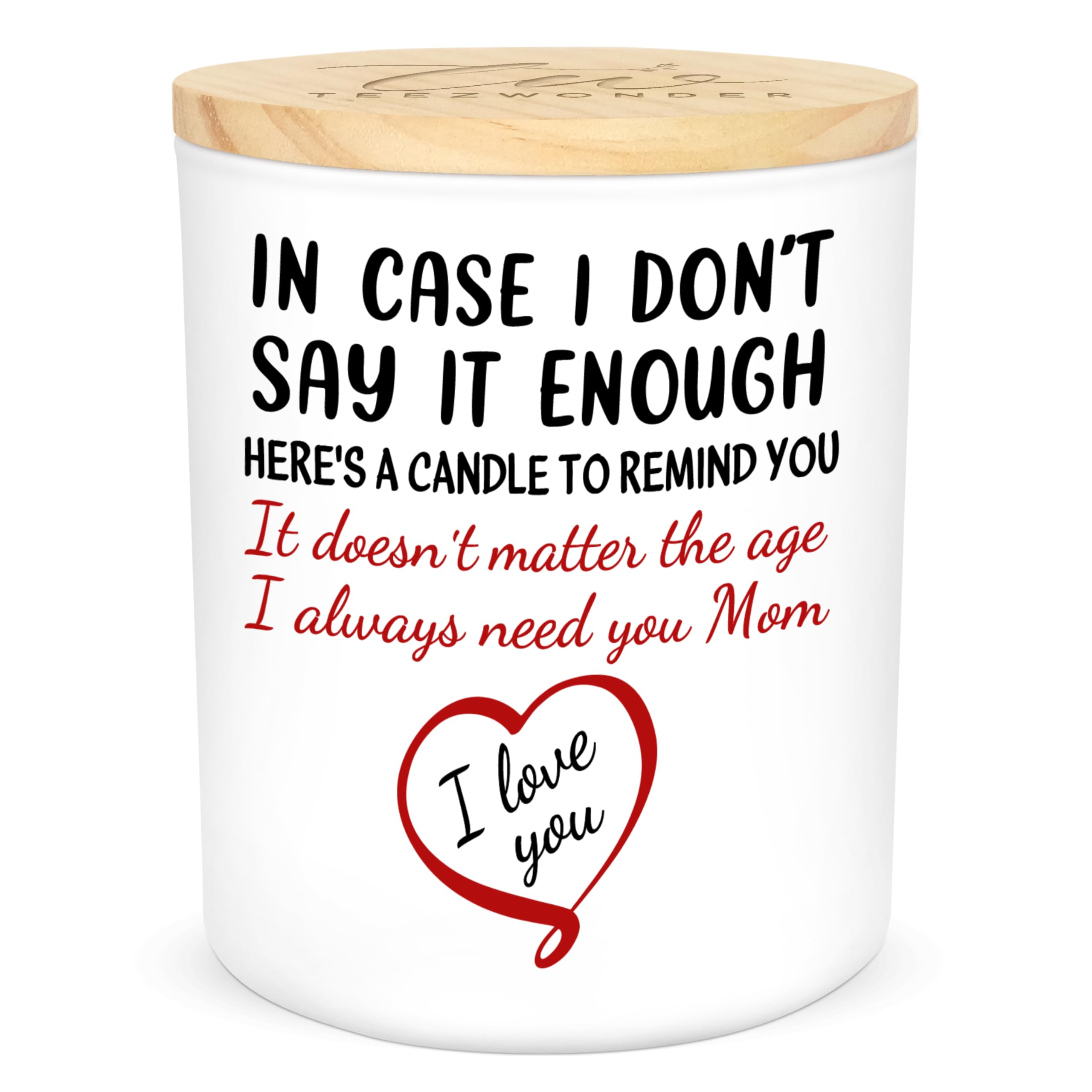 TEEZWONDER Mothers Day Gifts for Mom from Daughter Son - Favorite Child Vanilla Lavender Candle 10 oz - Dad Mom Birthday Gifts, Funny Gift for Grandma Grandpa, Scented Candles for Men Women