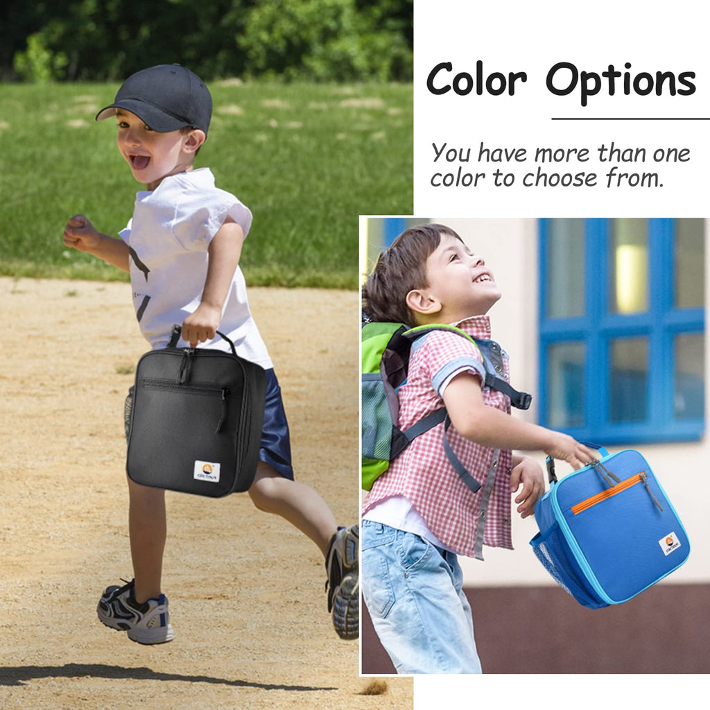CaCTOUR Lunch Box Kids,Premium Insulated Lunchbox for Girls Boys,Soft Mini Cooler Bag Back to School Thermal Reusable Lunch Bag for Work School Picnic (Blue)