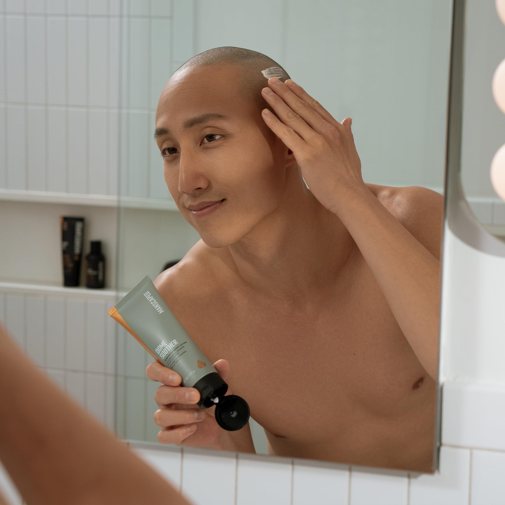 MANSCAPED® The Dome Shaver™ PRO Head Shaver for Bald Men – Five Rotary Blade Design with SkinSafe® & FlexAdjust Technology, Waterproof, USB-C & Wireless Charging Compatible with Travel Lock