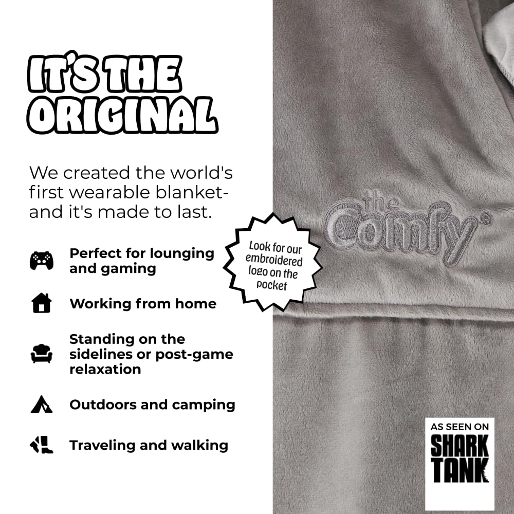 THE COMFY Original | From Shark Tank | Patented | Oversized Sherpa Wearable Blanket Hoodie| Gift for Women & Men | One Size