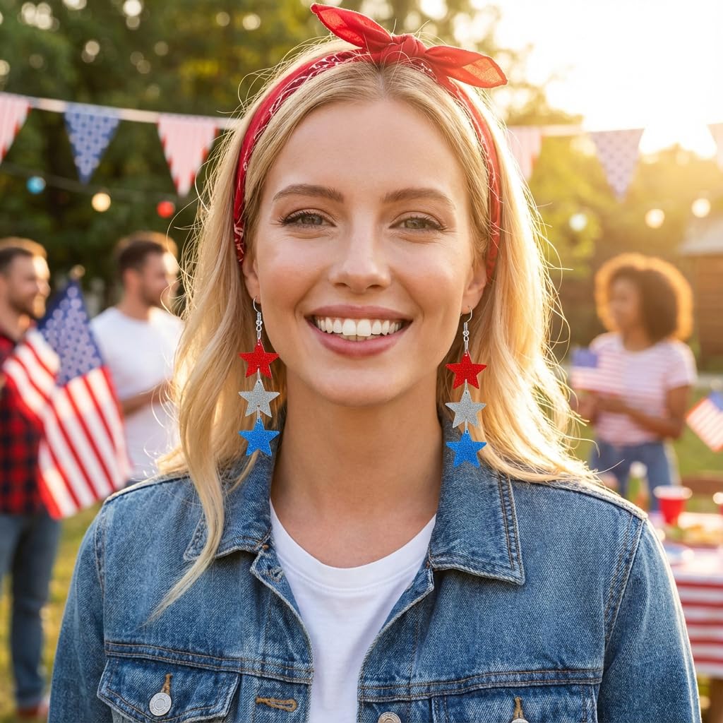 Halloween, Christmas, 4th of July Patriotic Earrings, Holiday Earrings Independence Day Stud Dangle Drop Earrings Hook Fashion Jewelry Gift for Women