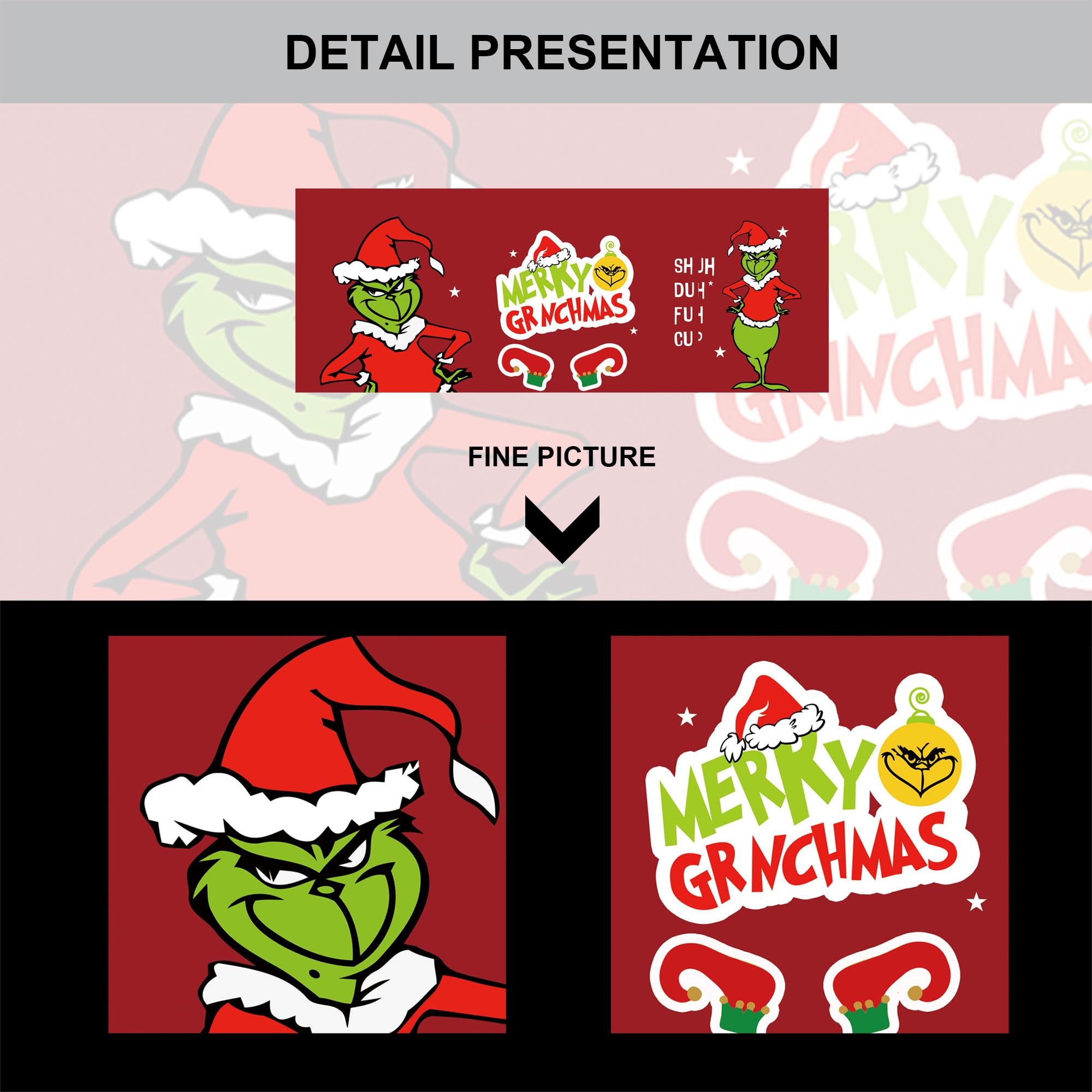 Christmas Kitchen Curtain Valances Winter Holiday Festive Small Window Decoration, Red and Green Farmhouse Xmas Design, 52x18inchx1, 26x36inchx2, 3 Panel, Rod Pocket