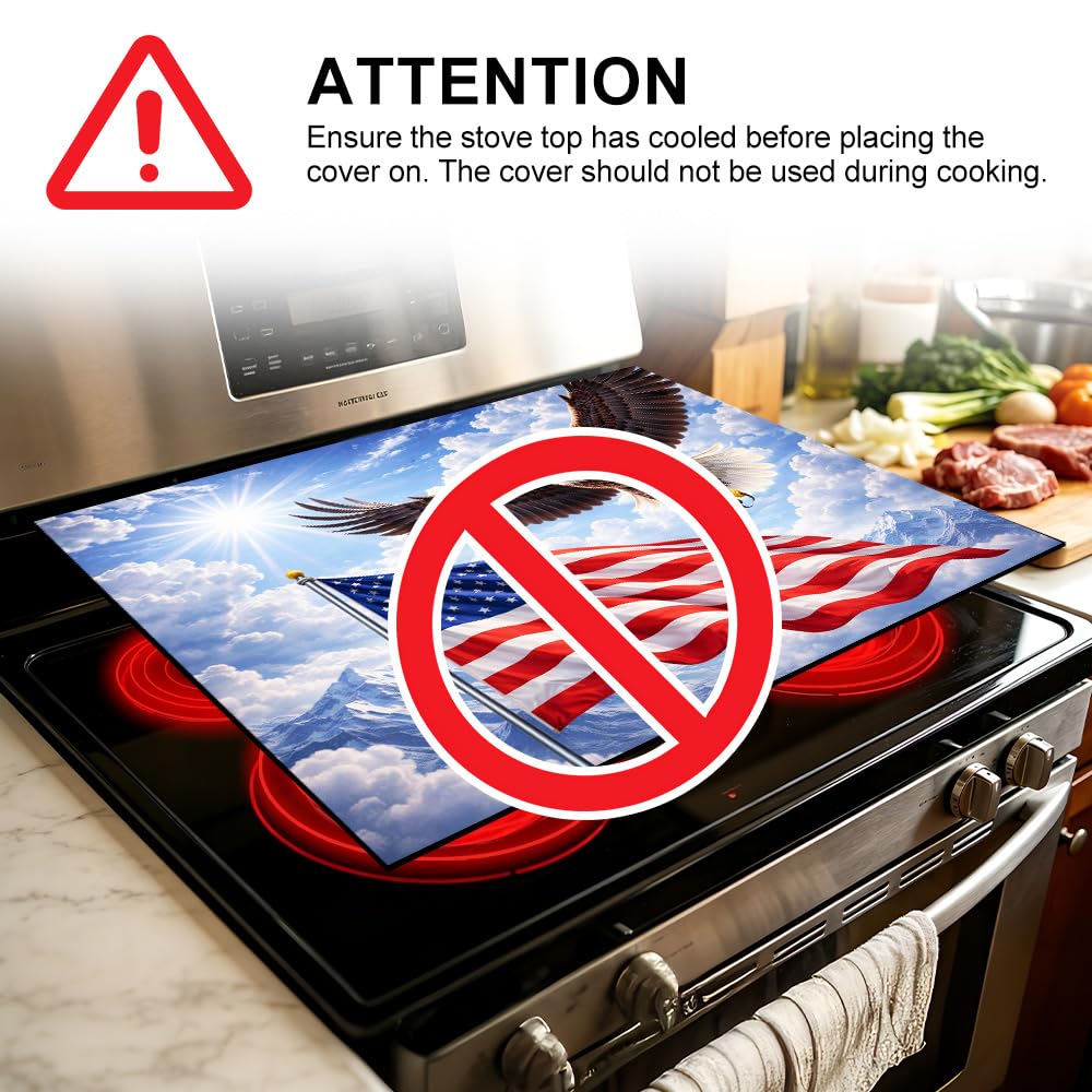 Stove Mat 28.35 x 20.47 Inch Christmas Fireplace and Tree Design Cozy Living Room Holiday Scene Decorative Kitchen Countertop Cover Reusable Flexible Mat for Gas Range Electric Stove Home Winter Décor