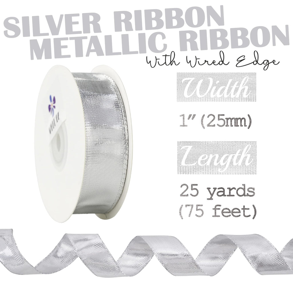 MEEDEE 3/8 Inch Satin Ribbon Set – 10 Rolls Rainbow Double Face Ribbon for Gift Wrapping, 5 Yards Each (Total 50 Yards), Decorative Ribbon for Presents & Party Favors