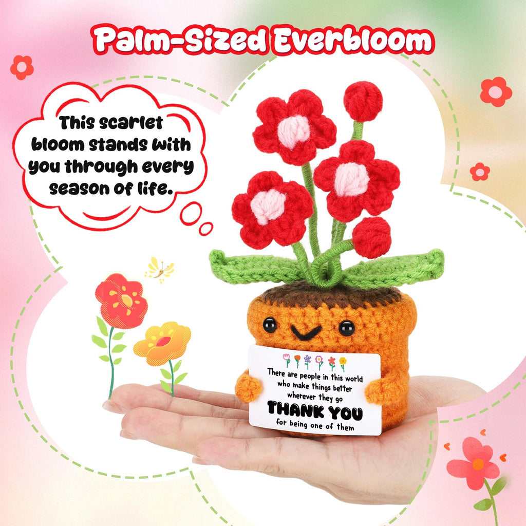 Agantree art Grandma Gifts for Grandma Birthday from Granddaughter Grandson – I Love You Crochet Flower Decor Grandparents Day Christmas for Great Grandma Gigi Nana