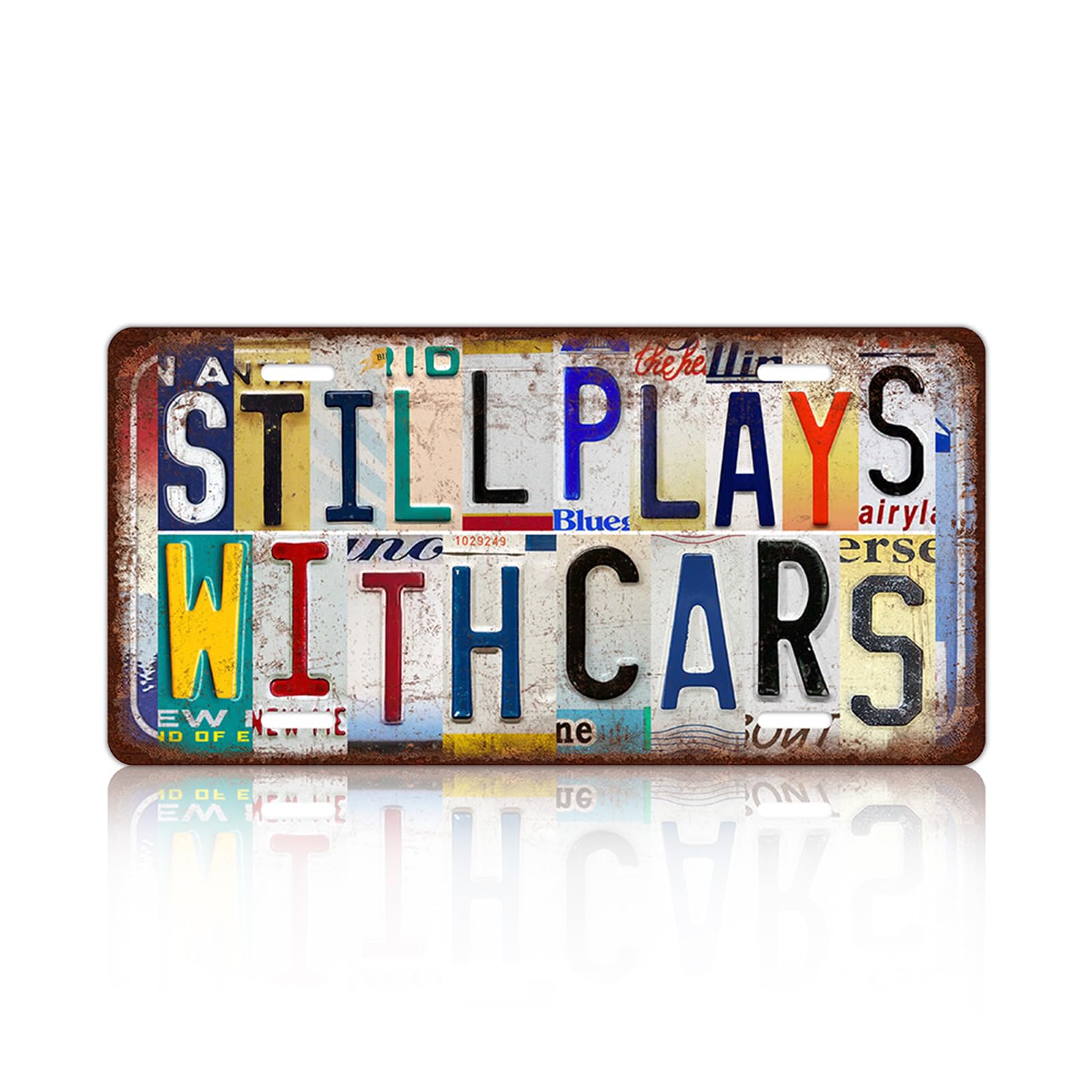 Vintage Wall Decor Grandkids The Best Part Of Growing Old License Plate Metal Sign Tin Signs Poster