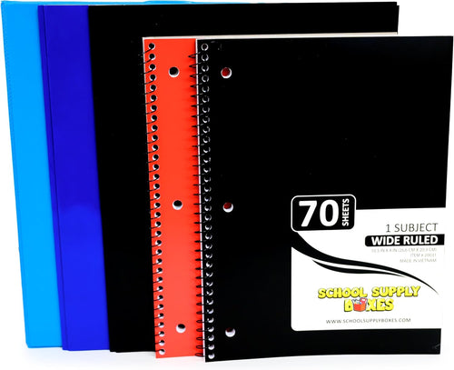 Back to School Essentials Supplies Kit Bundle for K-8 Students – 20-Piece First Day of School Must-Have Set with Notebooks, Pencils, Folders & More