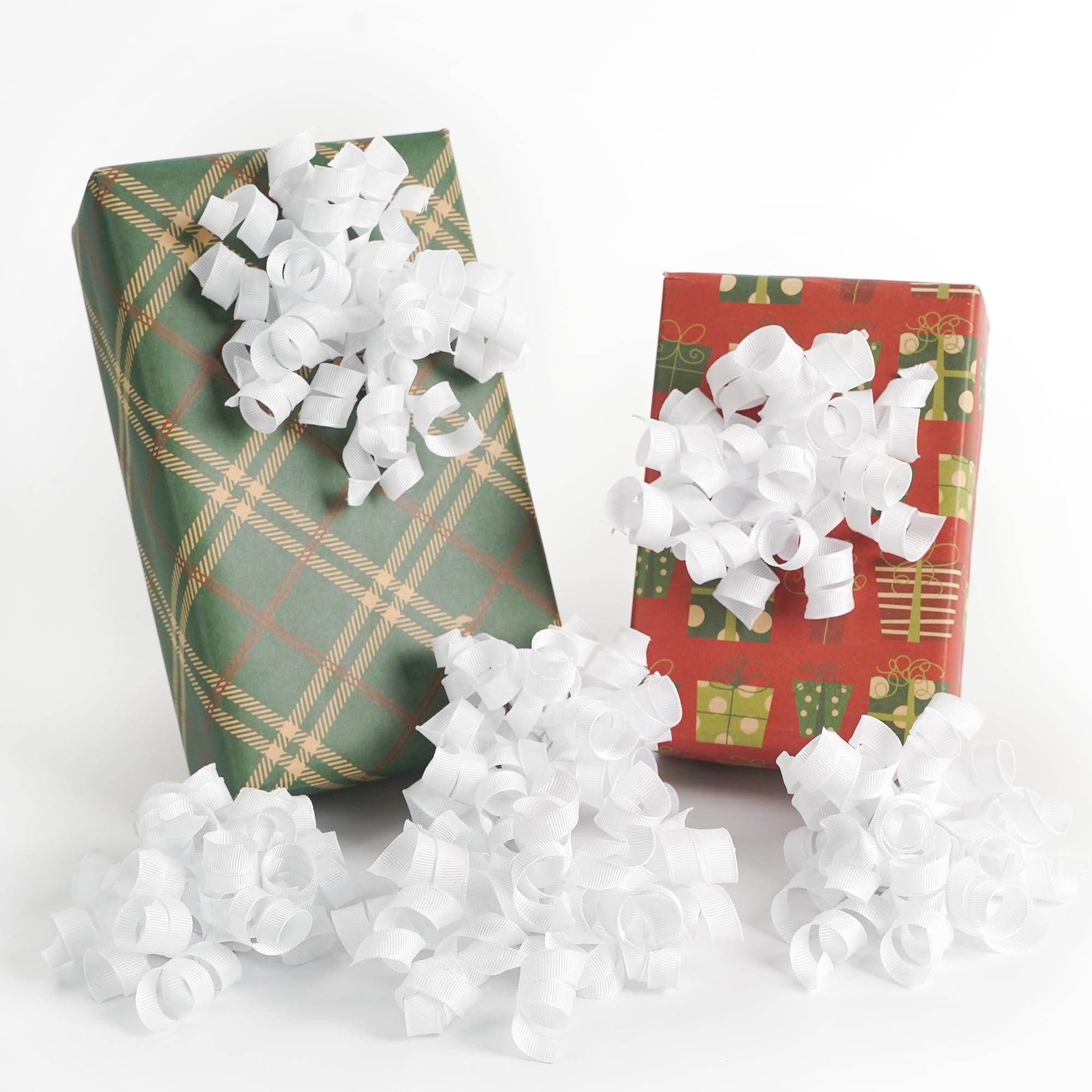 HUIHUANG Green Curly Gift Bows Self Adhesive Sage Green Burst Gift Bow for Gift Wrapping, Birthday, Wedding Baby Shower Party Favors, Wine Bottle, Treat Bags- 6 Counts
