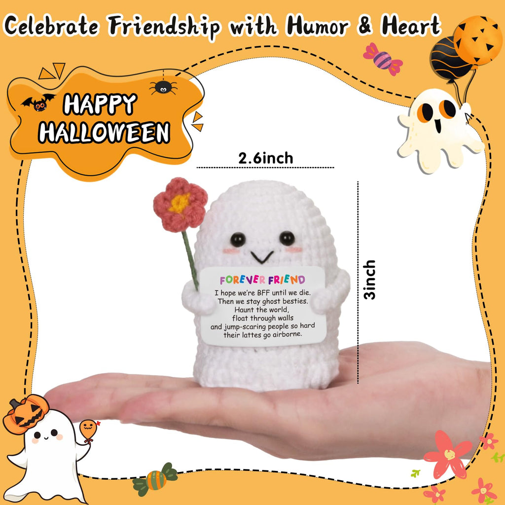 You're My Boo Crochet Ghost - Anniversary Love Birthday Gifts for Women Men Her Him Boyfriend Girlfriend, Fathers Day Card for Husband from Wife - Holiday Stuffers for Halloween Valentine Christmas