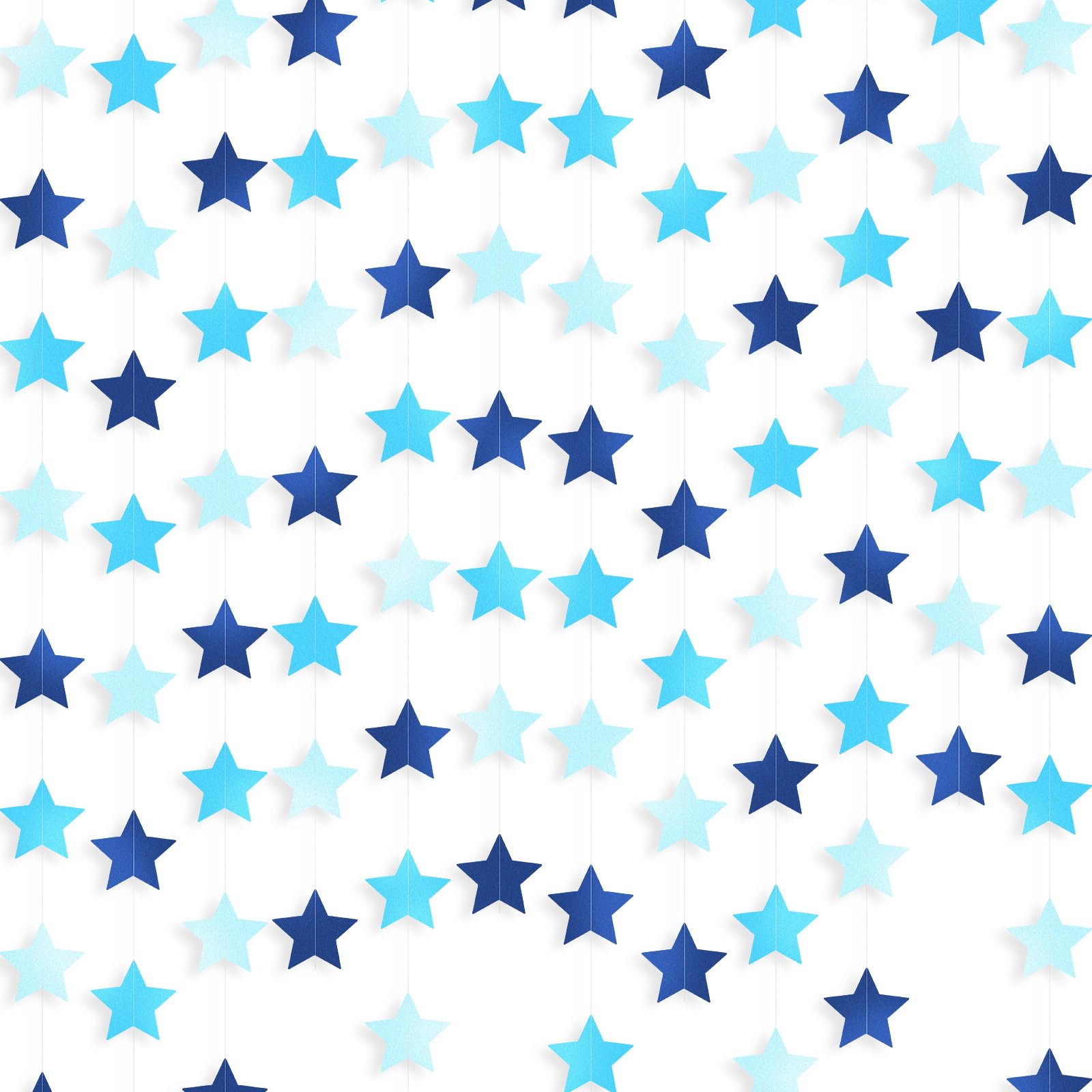 Patelai Glitter Star Garland Banner 2026 Graduation Decor 130 Feet Star Hanging Banner Twinkle Backdrop for Party Birthday Classroom Wedding Supplies(Gold)