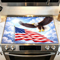 Stove Mat 28.35 x 20.47 Inch Christmas Fireplace and Tree Design Cozy Living Room Holiday Scene Decorative Kitchen Countertop Cover Reusable Flexible Mat for Gas Range Electric Stove Home Winter Décor