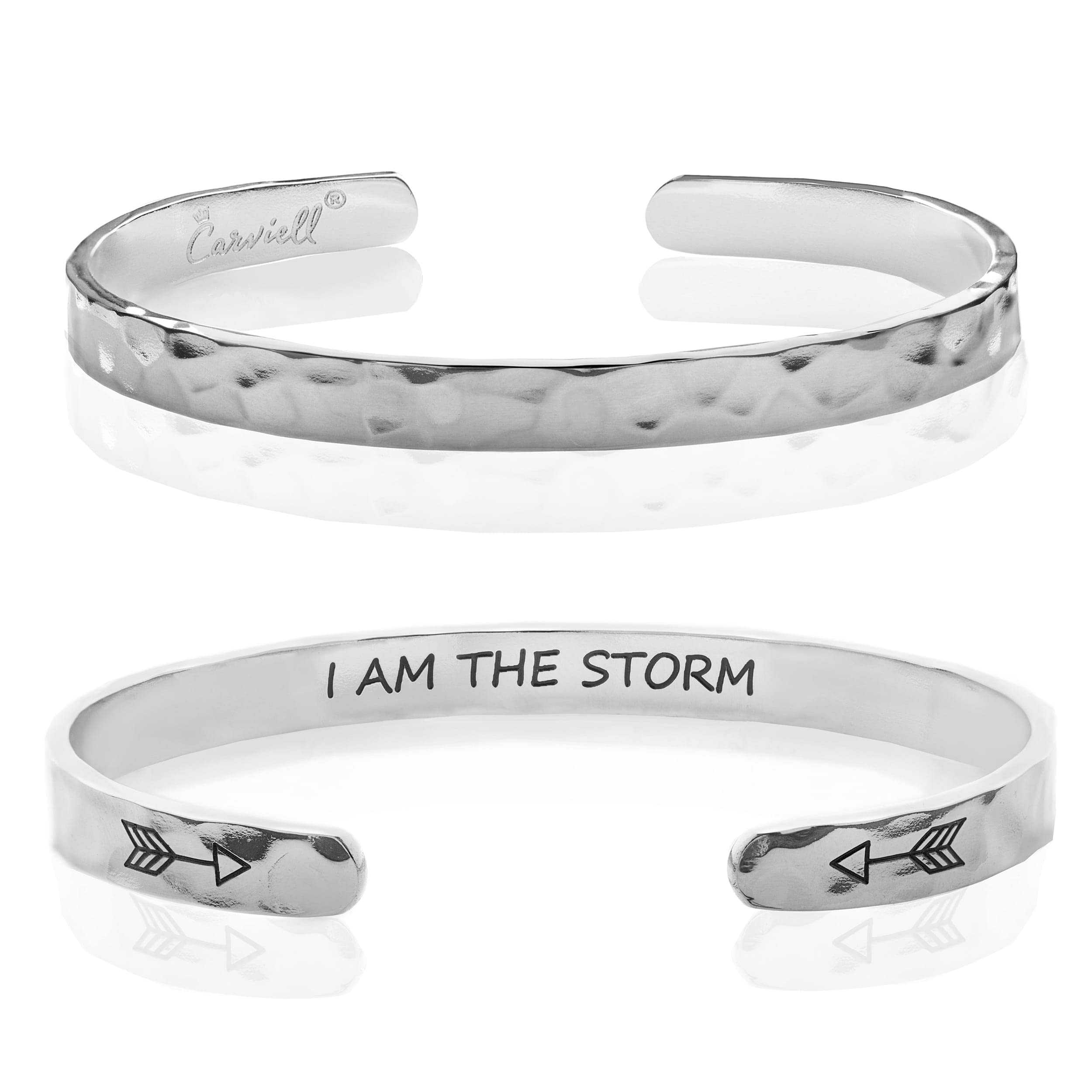 Carviell Bracelet - Gifts for Women – Inspirational, Friendship, Love, Mom, Daughter, Sister, Christian, Graduation, Memorial & Wedding Gifts – 100+ Phrases – Stainless Steel, Gift-Ready