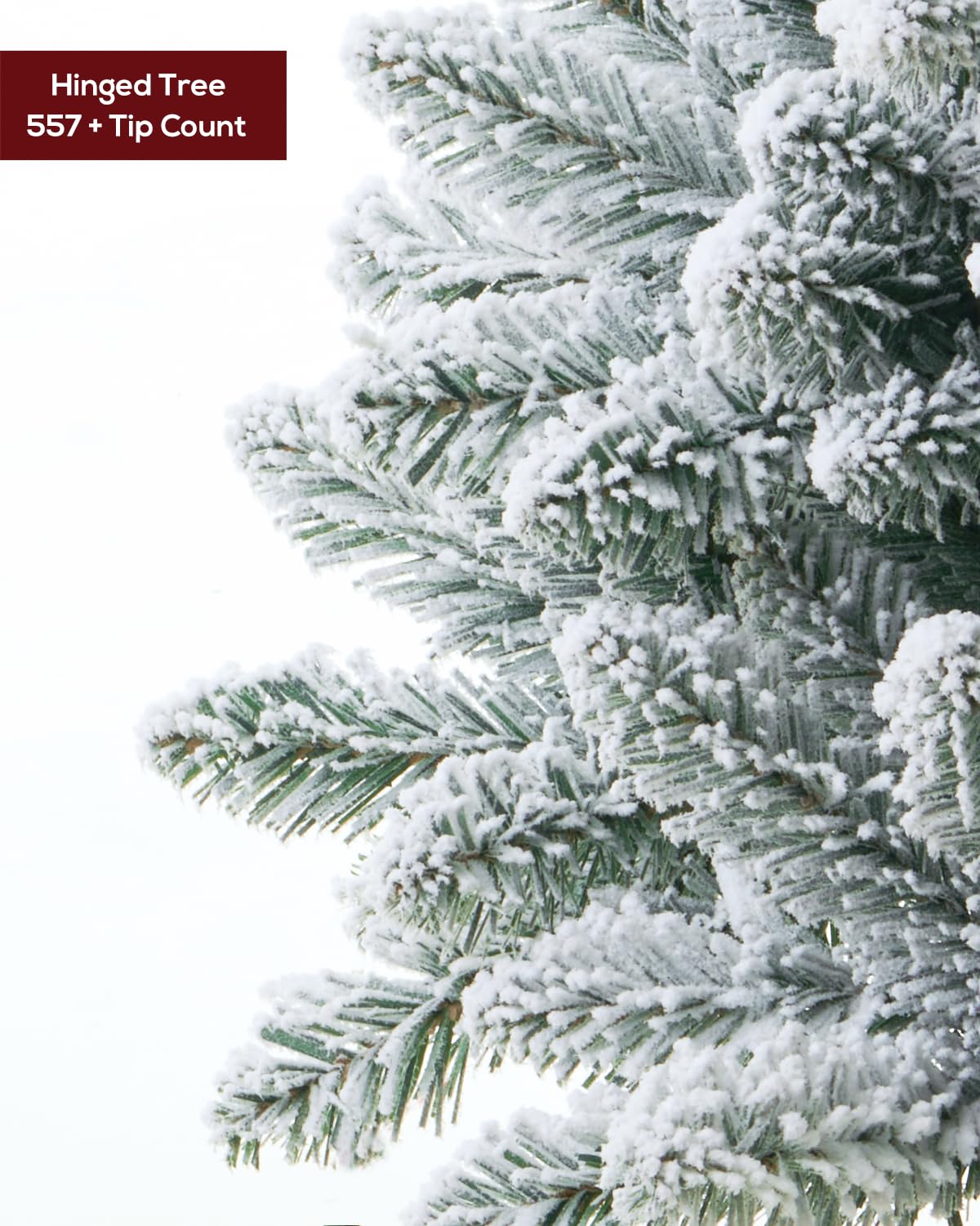 6 FT Pre-lit Christmas Tree Spruce with Remote Control, 300 Warm White Multi-Color Changing LED Lights, Artificial Hinged/Feel Real/Realistic for Home, Holiday Decoration Dual Color LED