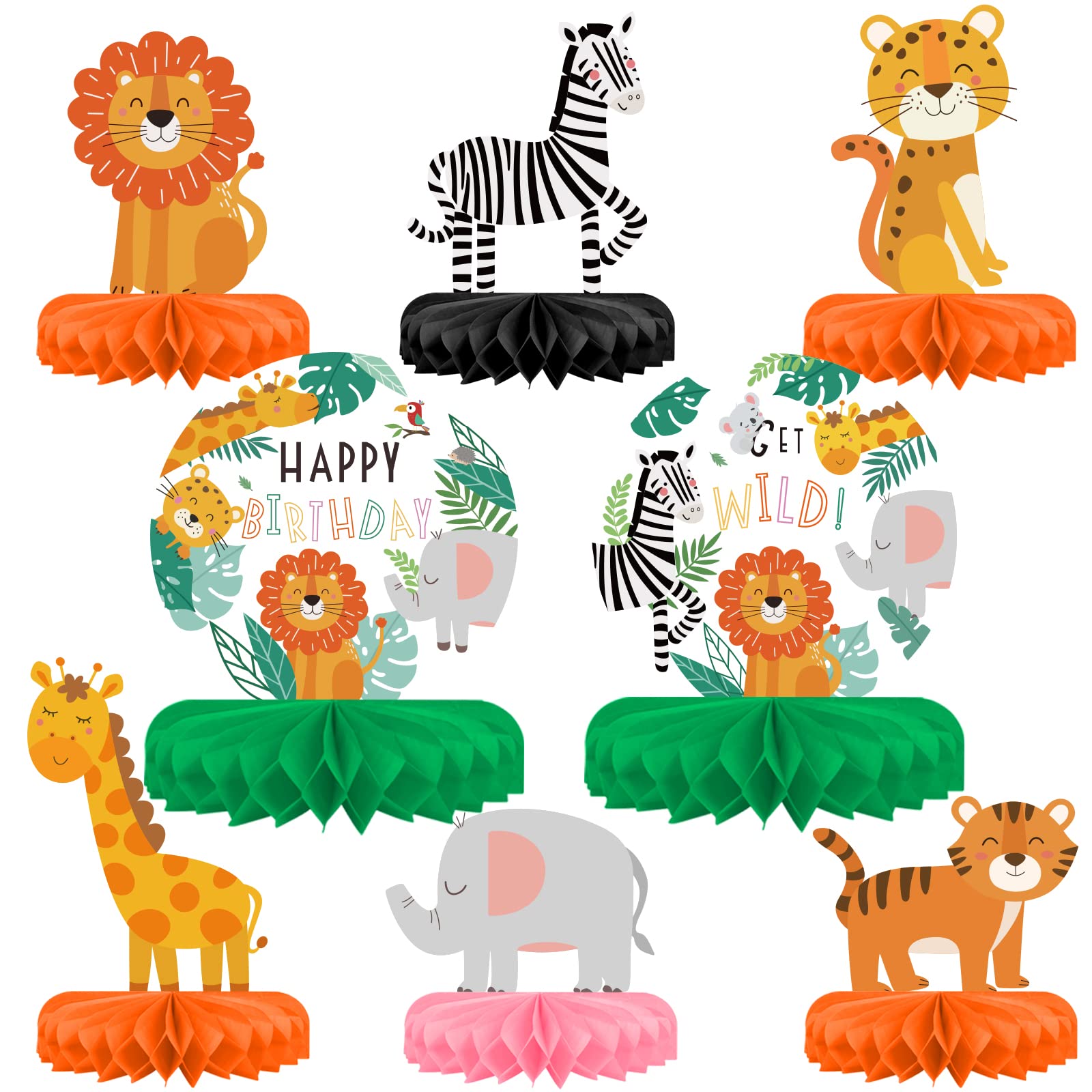 St Patrick's Day Decorations Set - St Patricks Day Honeycomb Centerpieces & Shamrock Beer Table Toppers, for Irish Classroom & St. Patrick's Day Party Supplies