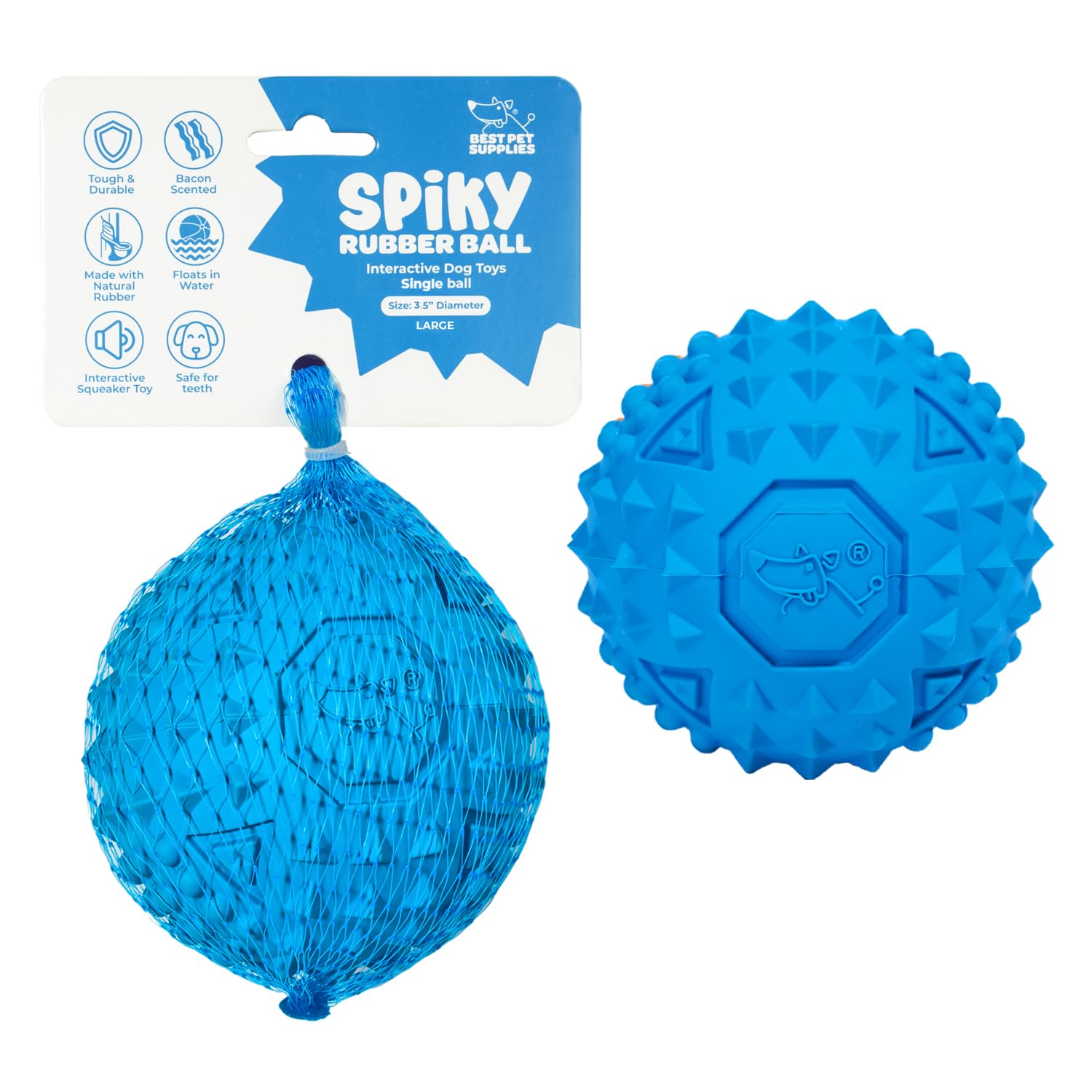Best Pet Supplies Squeaky Dog Toys with Soft Durable Fabric for Small, Medium and Large Pets Interactive Toy for Indoor Play, Supports Active Biting and Play - 4 Figures, Small