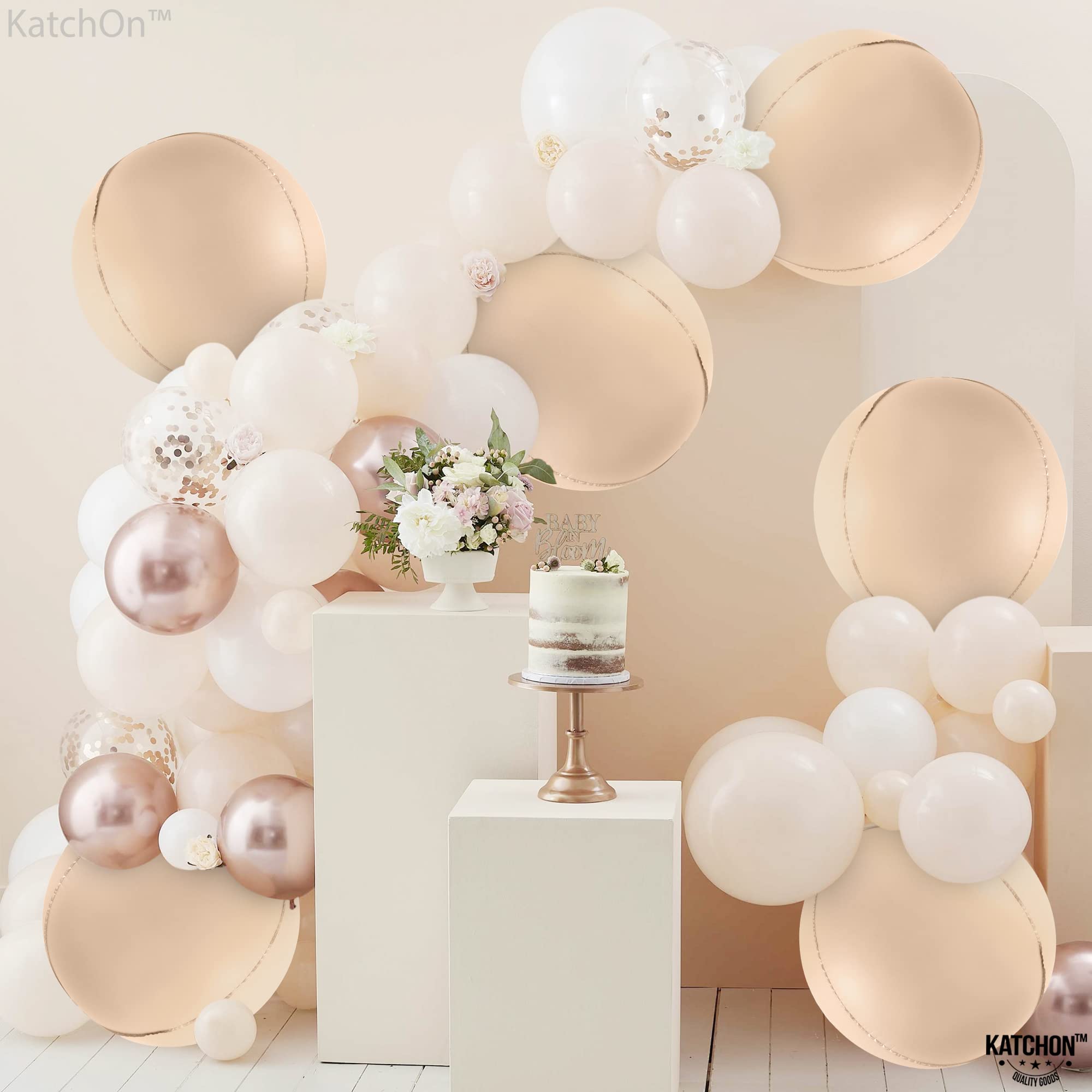 KatchOn, Big Silver Disco Ball Balloons - 22 Inch, Pack of 6 | Disco Party Decorations, 4D Sphere Disco Balloons for 70s Theme Party Decor, Bachelorette Party Decorations | Graduation Decorations 2026