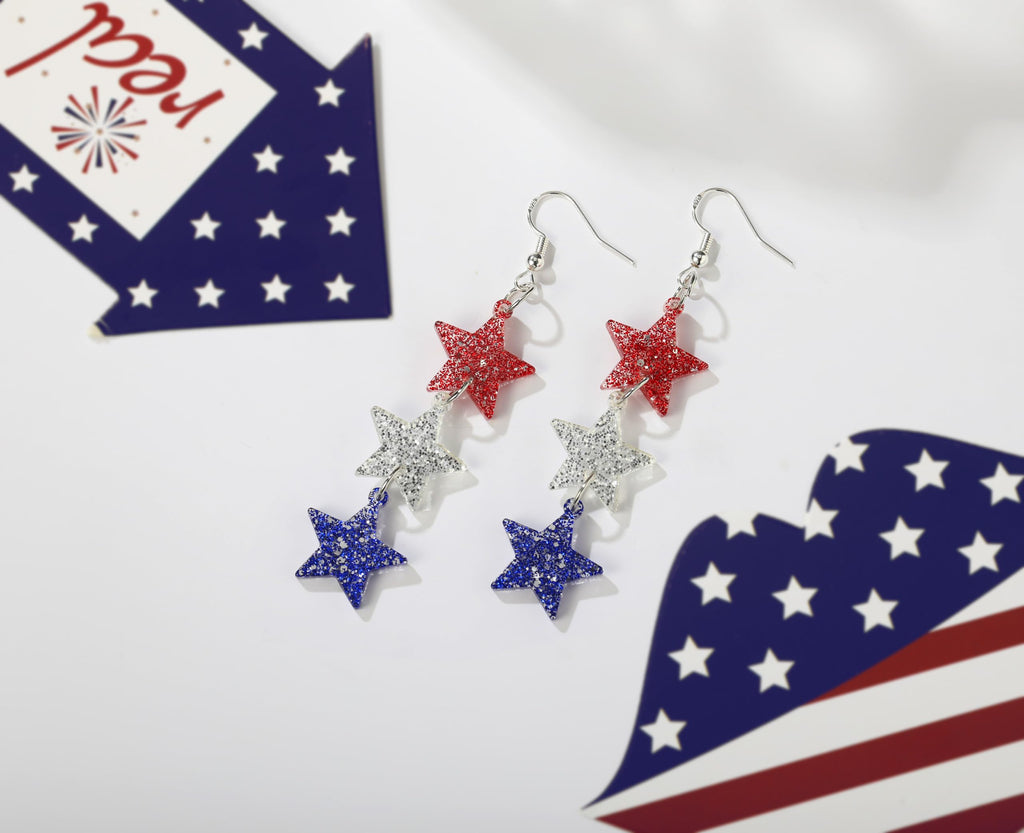 Halloween, Christmas, 4th of July Patriotic Earrings, Holiday Earrings Independence Day Stud Dangle Drop Earrings Hook Fashion Jewelry Gift for Women