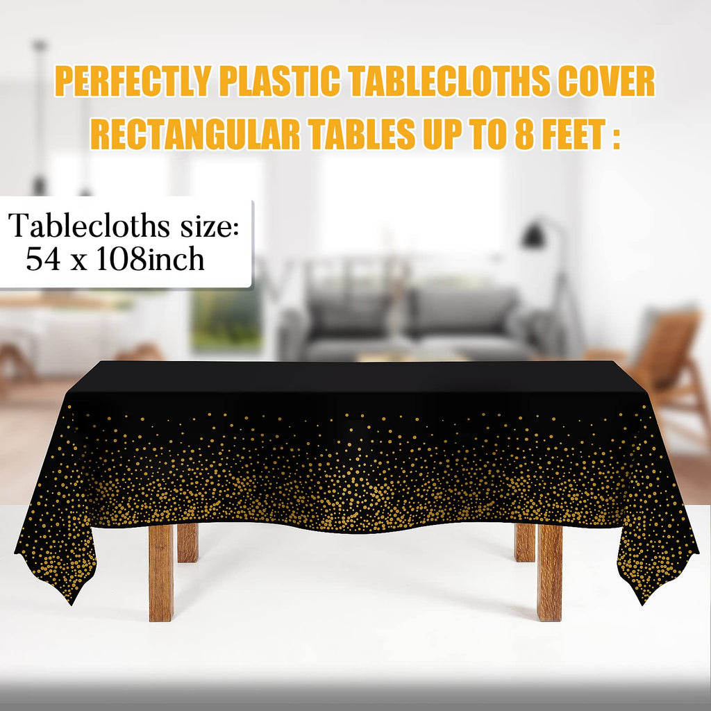 Childom 3 Pack St Patricks Day Decorations,St Patricks Day Table Cloths for Rectangle Tables,54" x 108" Disposable Plastic Tablecloths for St. Patrick's Day,Home,Kitchen,Picnic,Parties,Spring Decors