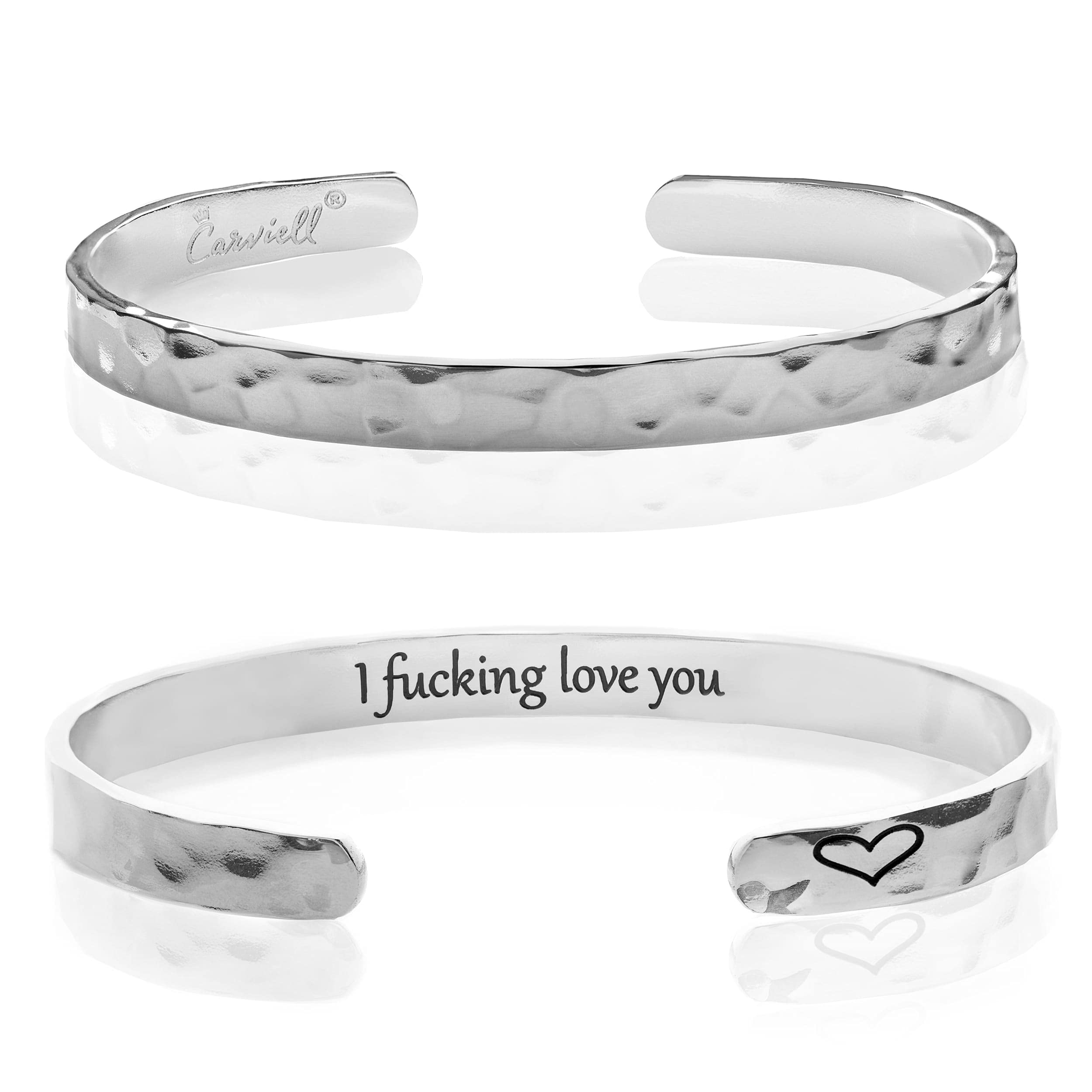 Carviell Bracelet - Gifts for Women – Inspirational, Friendship, Love, Mom, Daughter, Sister, Christian, Graduation, Memorial & Wedding Gifts – 100+ Phrases – Stainless Steel, Gift-Ready