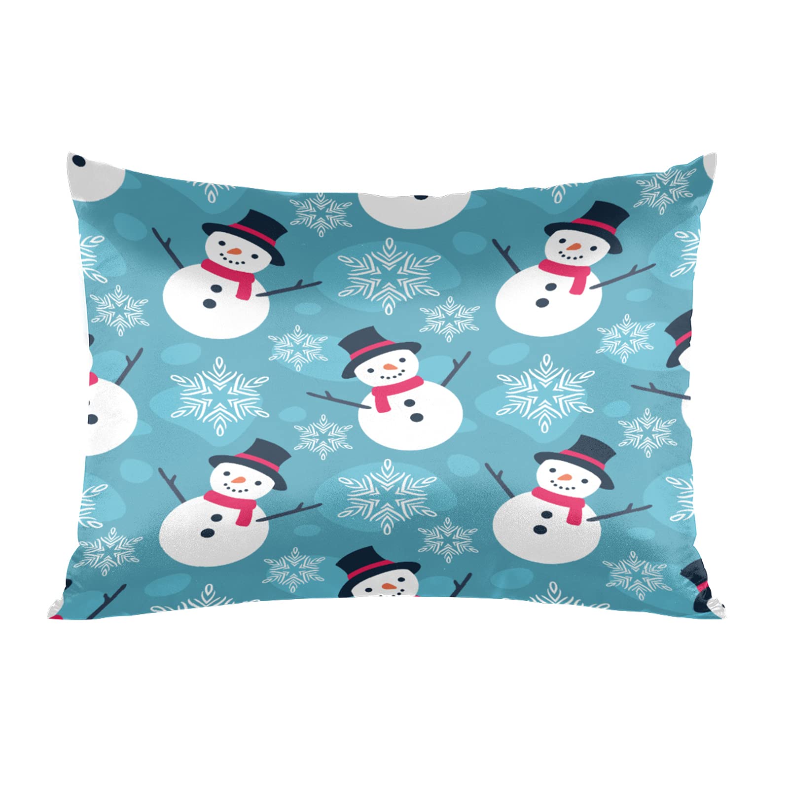 Christmas Light Trees Satin Pillow Case for Hair and Skin Satin Pillowcase Without Zipper Pillowcase, Standard Size Slip Silk Pillow Cases 20"x26" Silk Pillowcases for Bedroom Sofa Home Decor