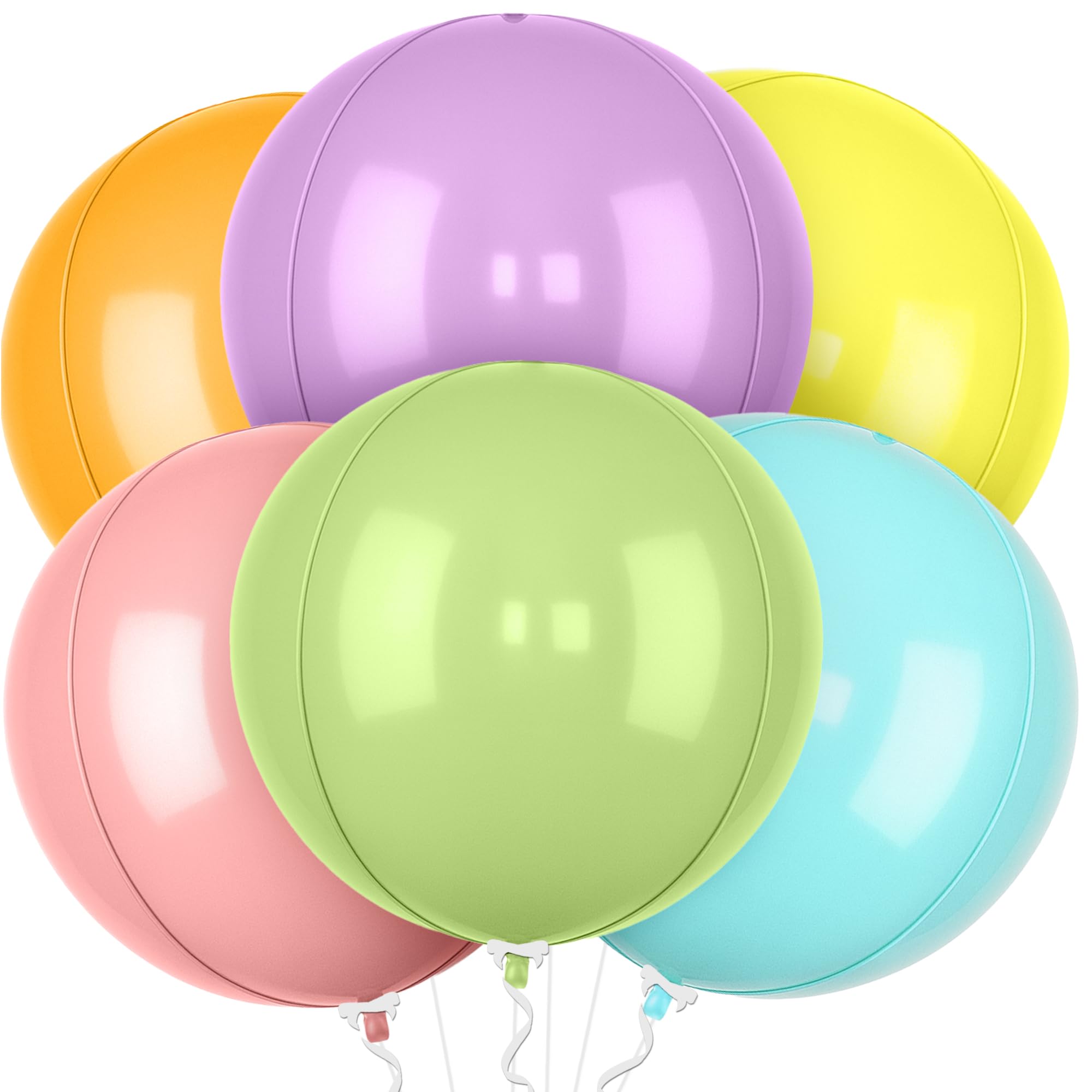 KatchOn, Big Silver Disco Ball Balloons - 22 Inch, Pack of 6 | Disco Party Decorations, 4D Sphere Disco Balloons for 70s Theme Party Decor, Bachelorette Party Decorations | Graduation Decorations 2026
