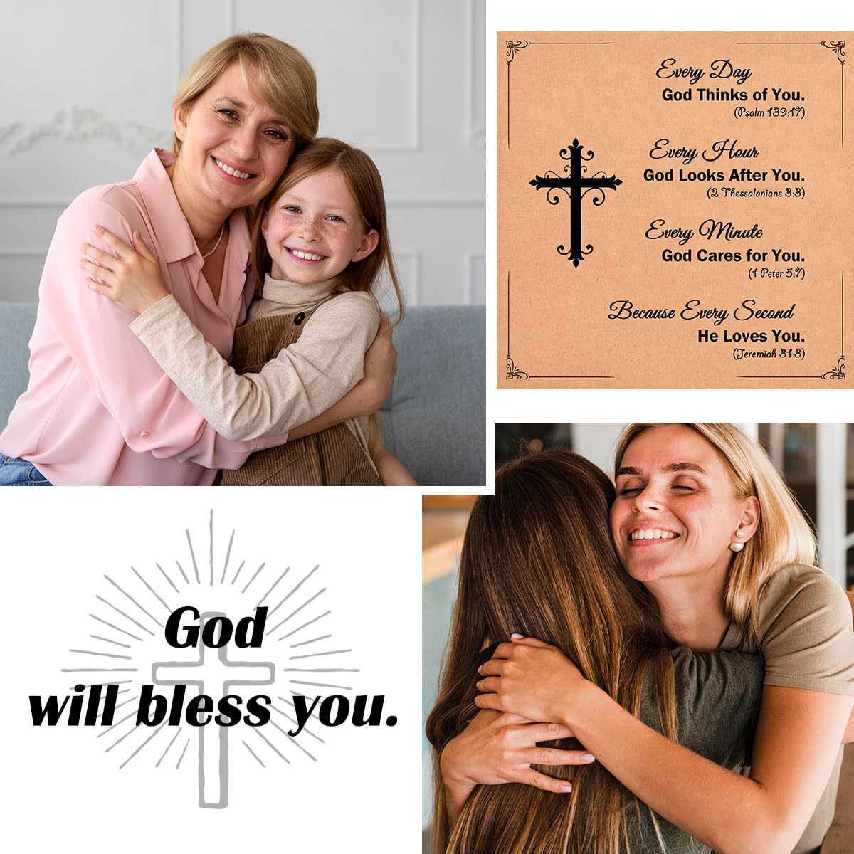 Religious Cross Bracelet for Women Girls, Christian Gifts for Daughter Granddaughter Sister in Christ Friend Niece on Birthday Christmas Easter Valentines Day Graduation
