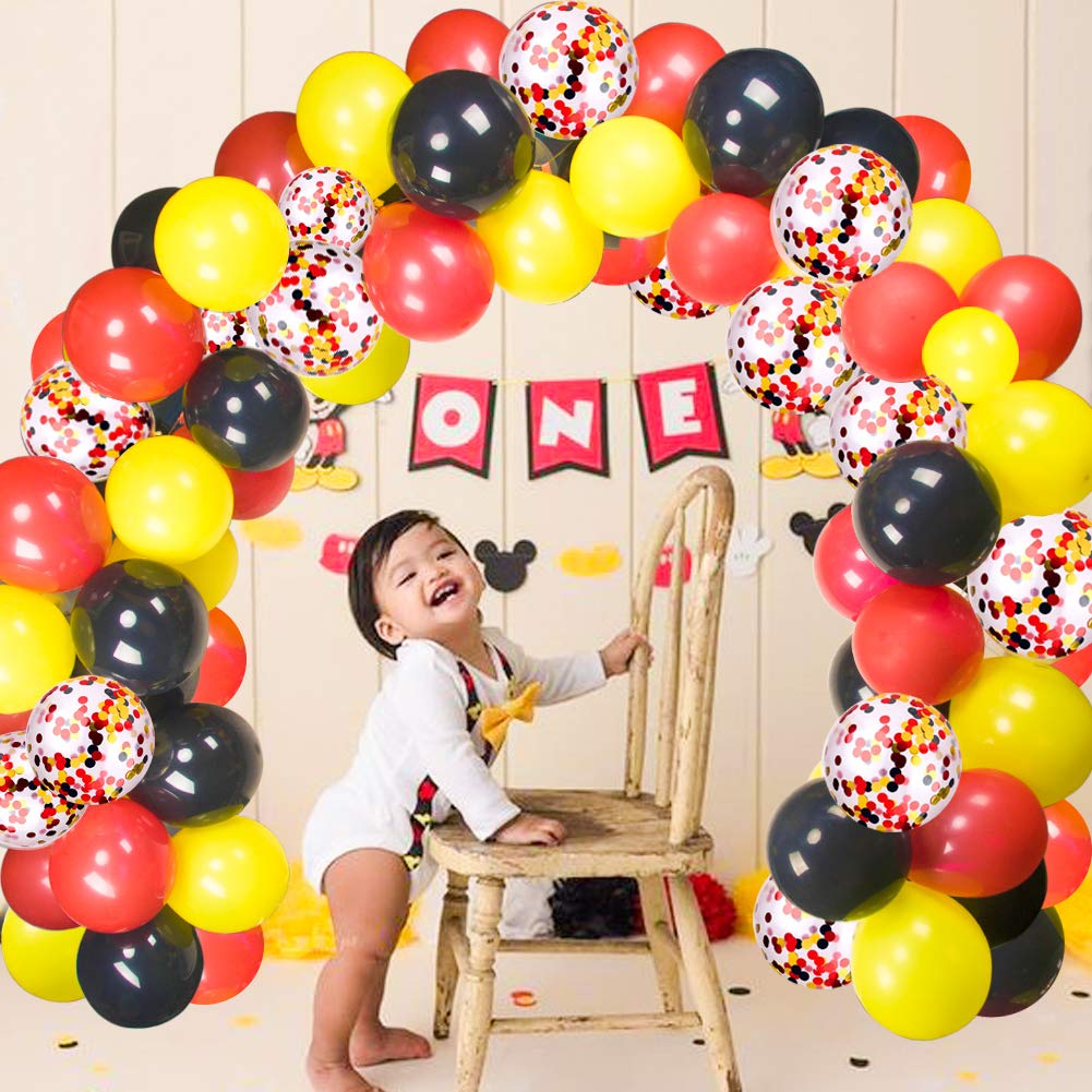 JOYYPOP 80 PCS Red White and Blue Balloons 12 Inch Patriotic Balloons with Confetti Balloons for 4th of July Decorations Independence Day 250 Anniversary Birthday Party Supplies