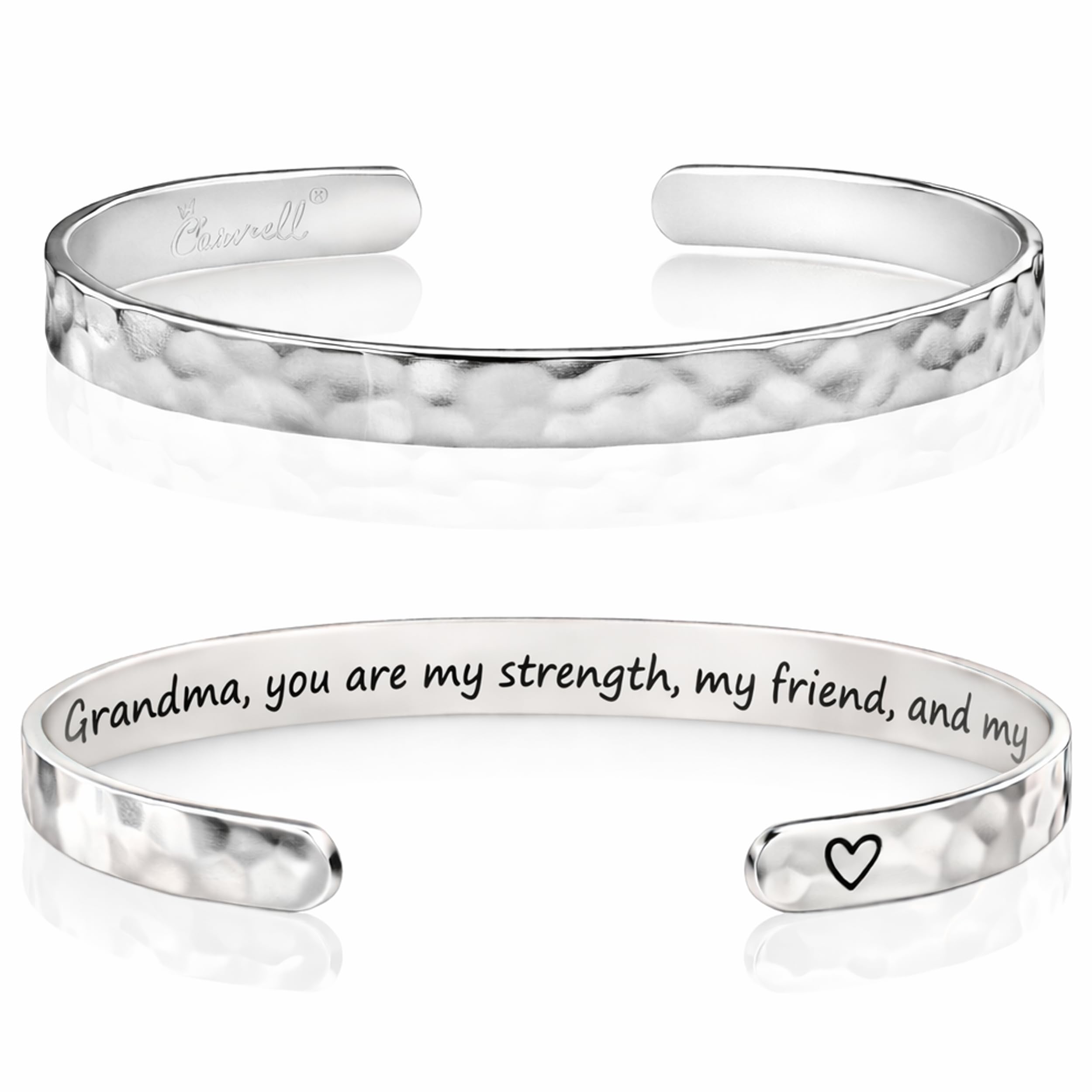 Carviell Bracelet - Gifts for Women – Inspirational, Friendship, Love, Mom, Daughter, Sister, Christian, Graduation, Memorial & Wedding Gifts – 100+ Phrases – Stainless Steel, Gift-Ready