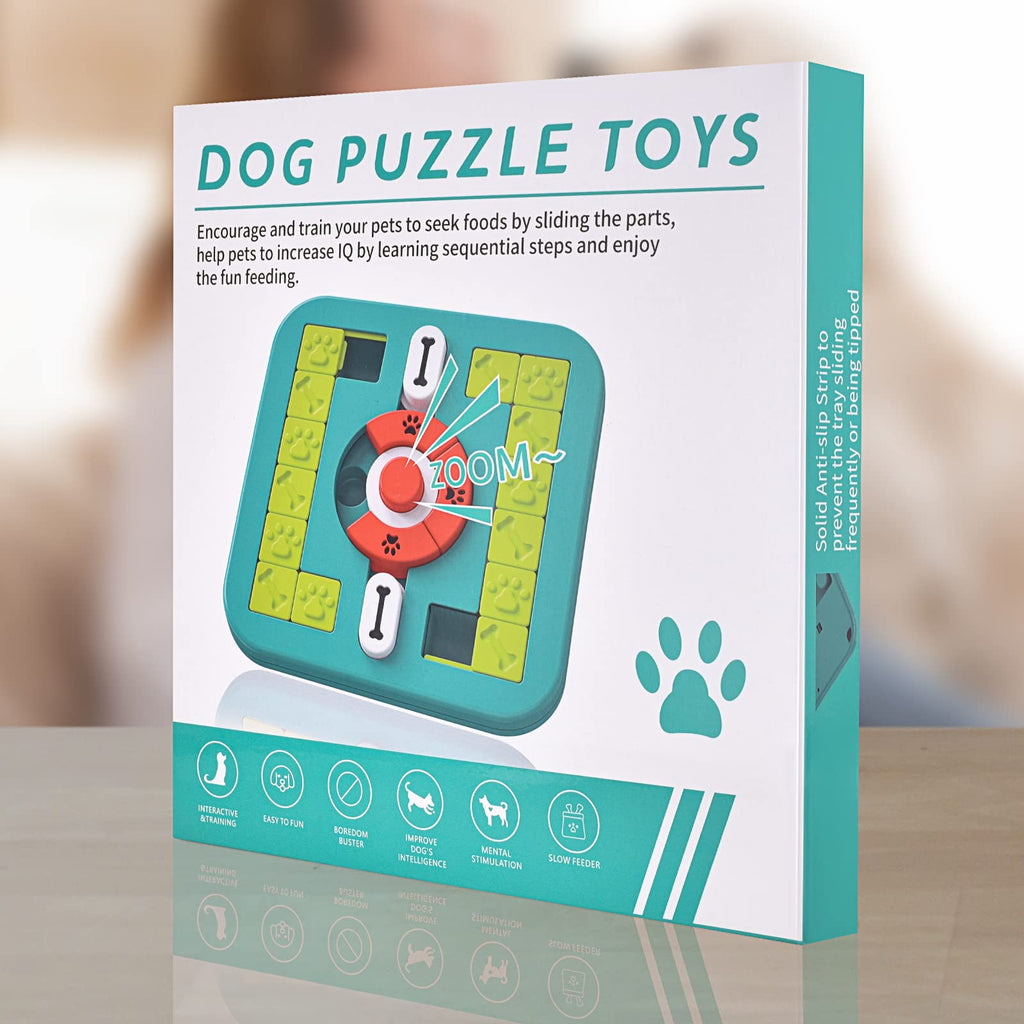 PETSTA Dog Puzzle Toys, Treat Dispensing Dog Enrichment Toys for IQ Training and Brain Stimulation, Interactive Mentally Stimulating Toys as Gifts for Puppies, Cats, Dogs