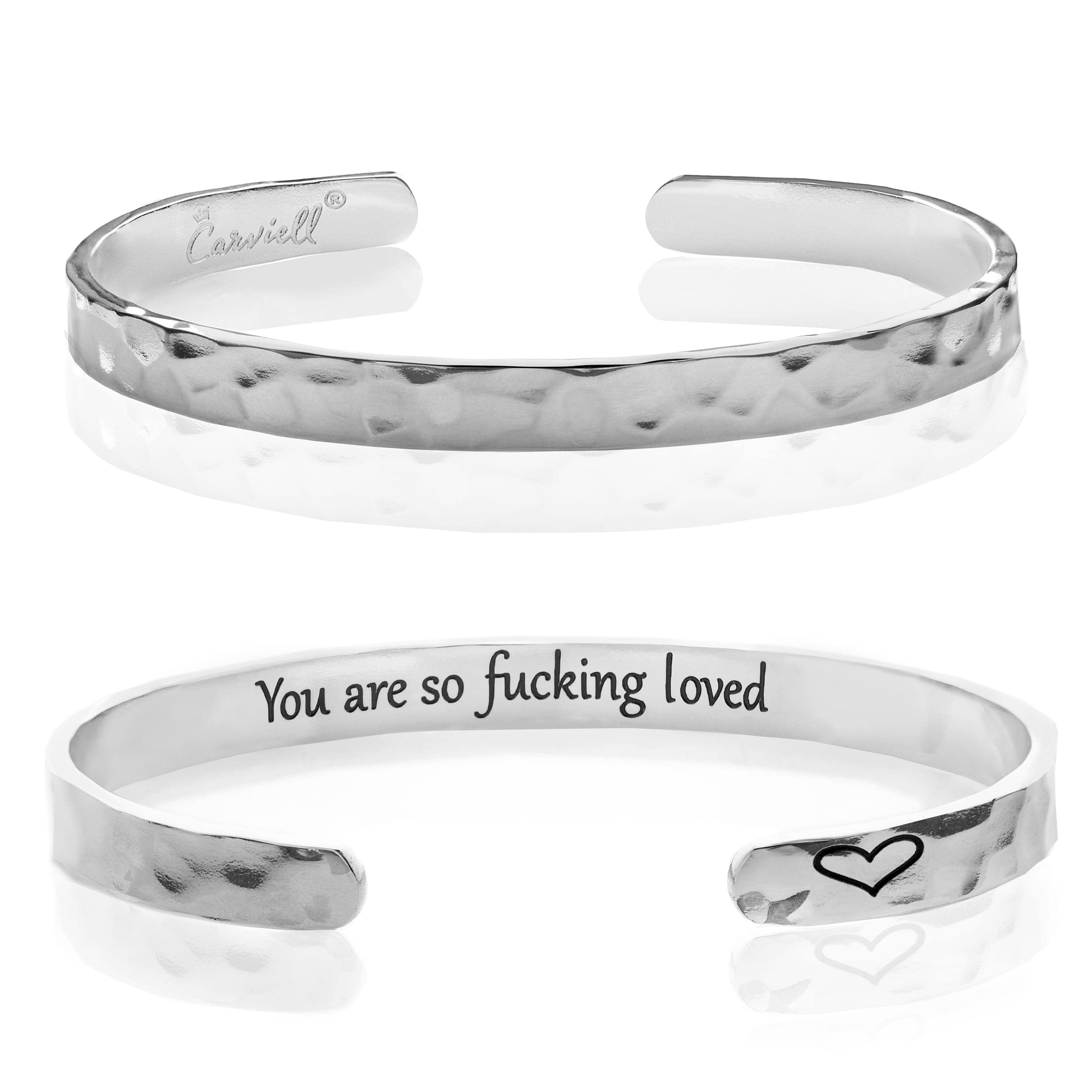 Carviell Bracelet - Gifts for Women – Inspirational, Friendship, Love, Mom, Daughter, Sister, Christian, Graduation, Memorial & Wedding Gifts – 100+ Phrases – Stainless Steel, Gift-Ready