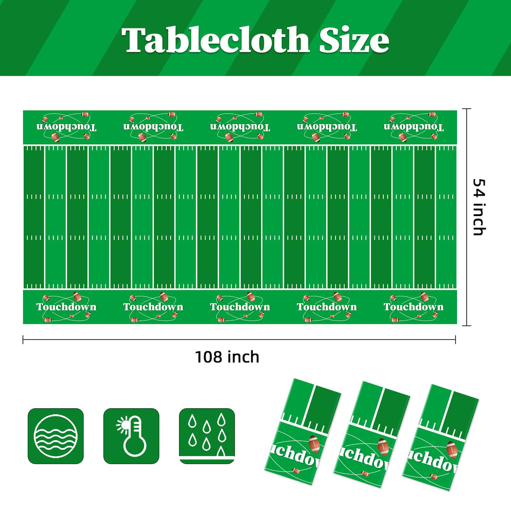 Childom 3 Pack St Patricks Day Decorations,St Patricks Day Table Cloths for Rectangle Tables,54" x 108" Disposable Plastic Tablecloths for St. Patrick's Day,Home,Kitchen,Picnic,Parties,Spring Decors