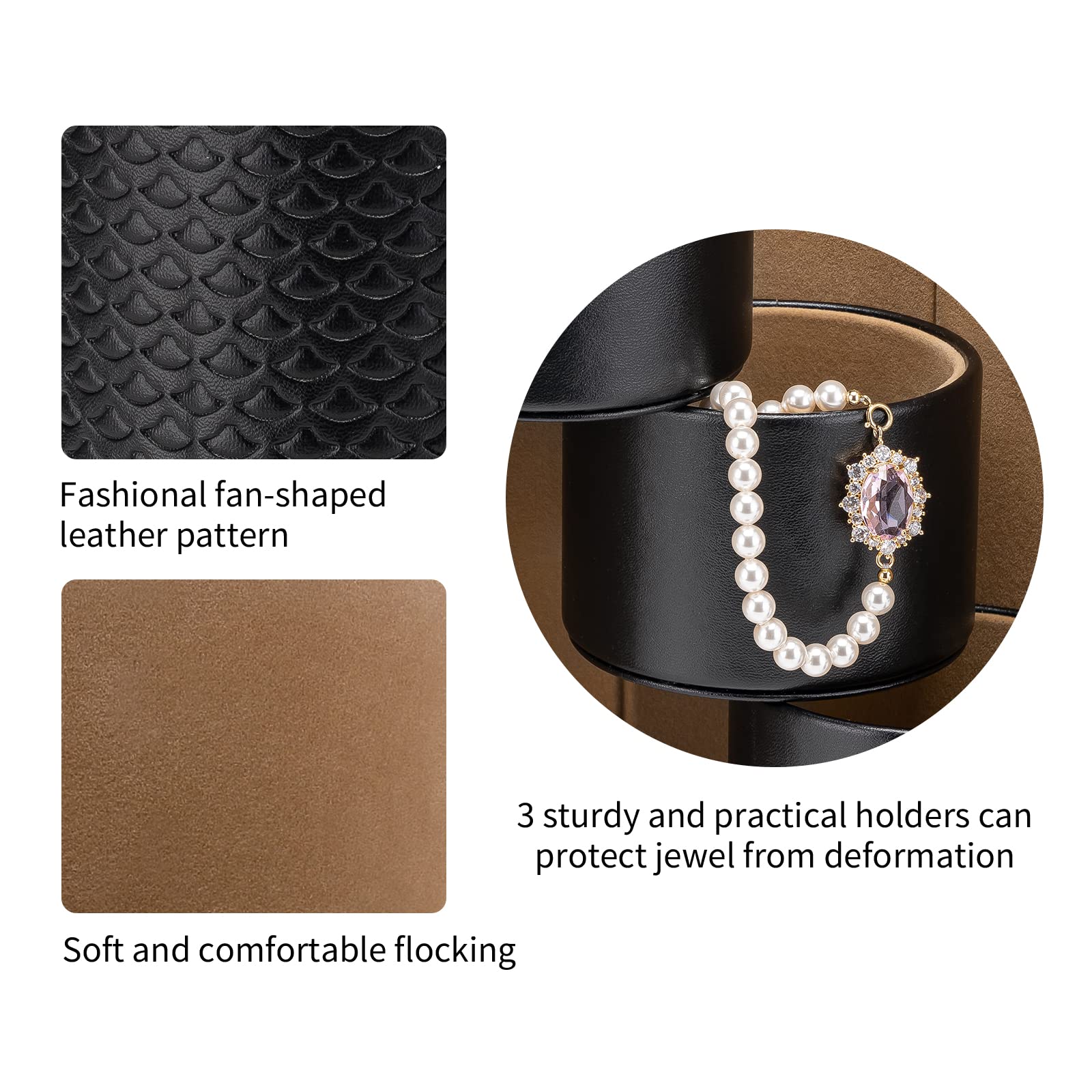 VLANDO Gifts 2026 for Women, Girl - Travel Jewelry Oragnizer, 3-Layer Jewelry Storage Box, Travel Essential Accessories for Women, Birthday Gifts for Couples Mom Friends - Grey