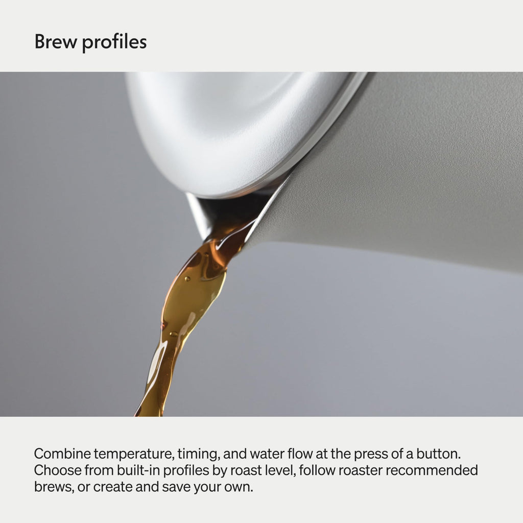 Fellow Aiden Precision Drip Coffee Maker, Thermal Carafe, Perfect Temperature Control, Bloom Cycle, Single Serve to 10 Cup Capacity, Malted Chocolate