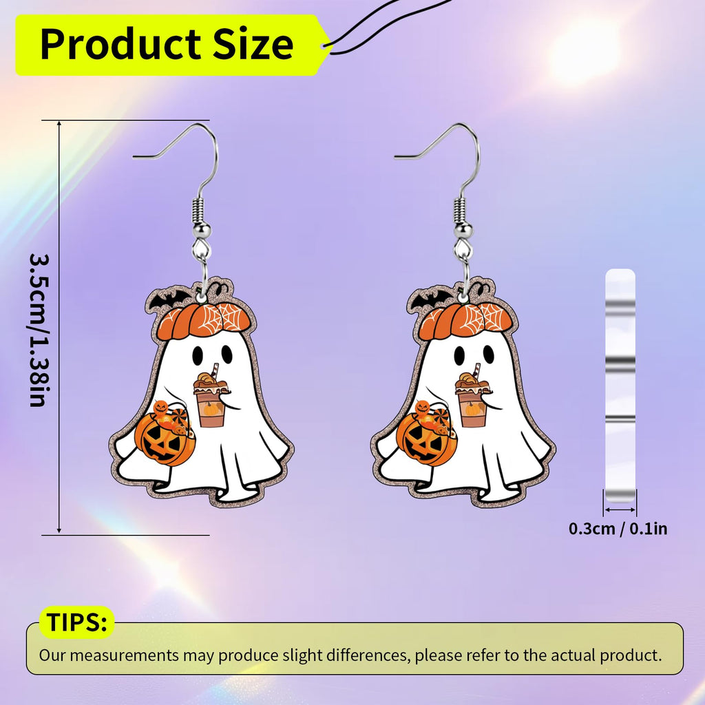 Funny Dog Sunflower Paw Print Earrings for Women - Unique & Quirky Funky Acrylic Dangle Earrings, Cute & Silly Novelty Design, Wacky & Crazy Earrings for Fun Lovers
